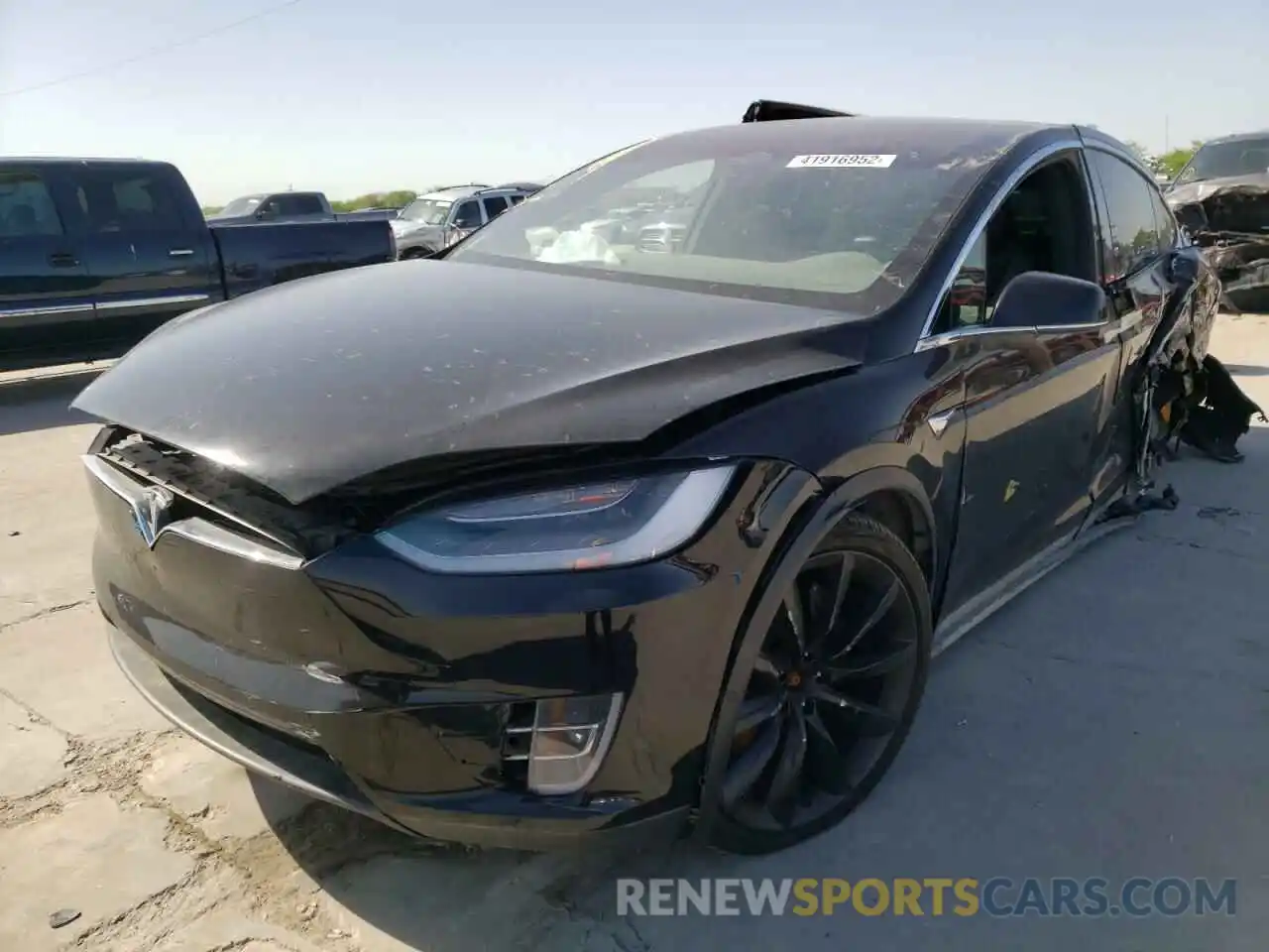 2 Photograph of a damaged car 5YJXCDE21MF325285 TESLA MODEL X 2021