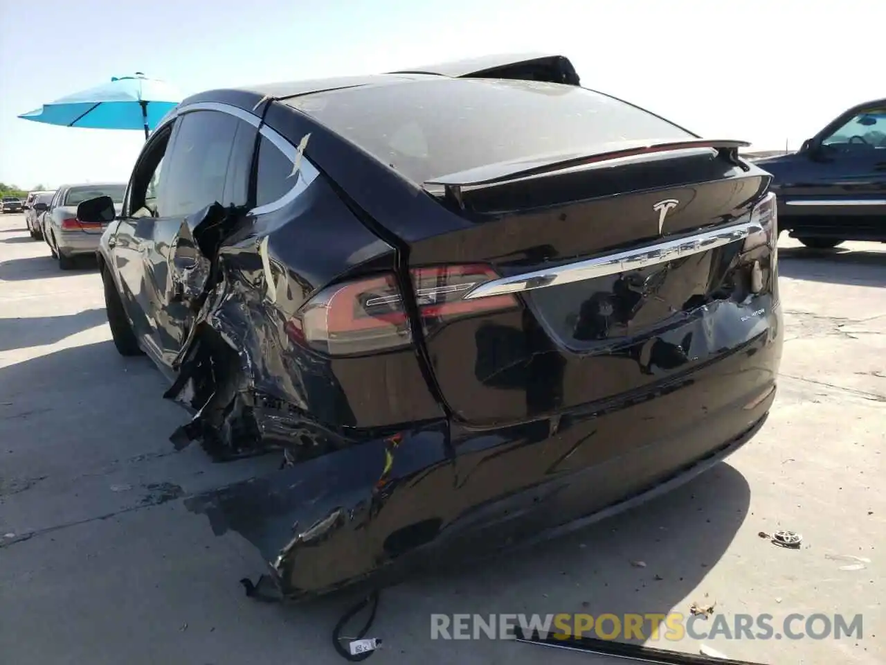 3 Photograph of a damaged car 5YJXCDE21MF325285 TESLA MODEL X 2021