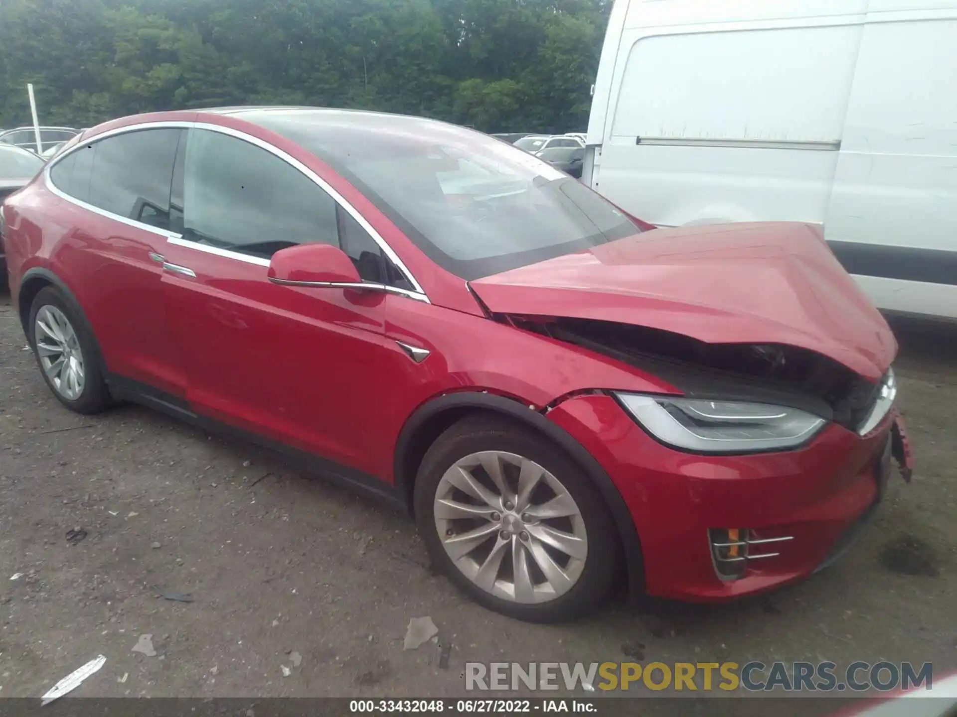 1 Photograph of a damaged car 5YJXCDE22MF319348 TESLA MODEL X 2021