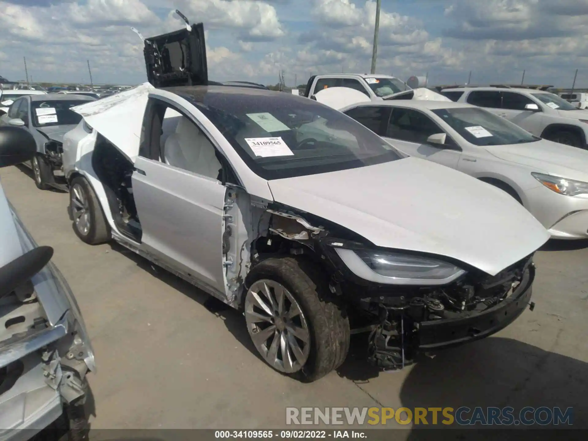 1 Photograph of a damaged car 5YJXCDE24MF322333 TESLA MODEL X 2021