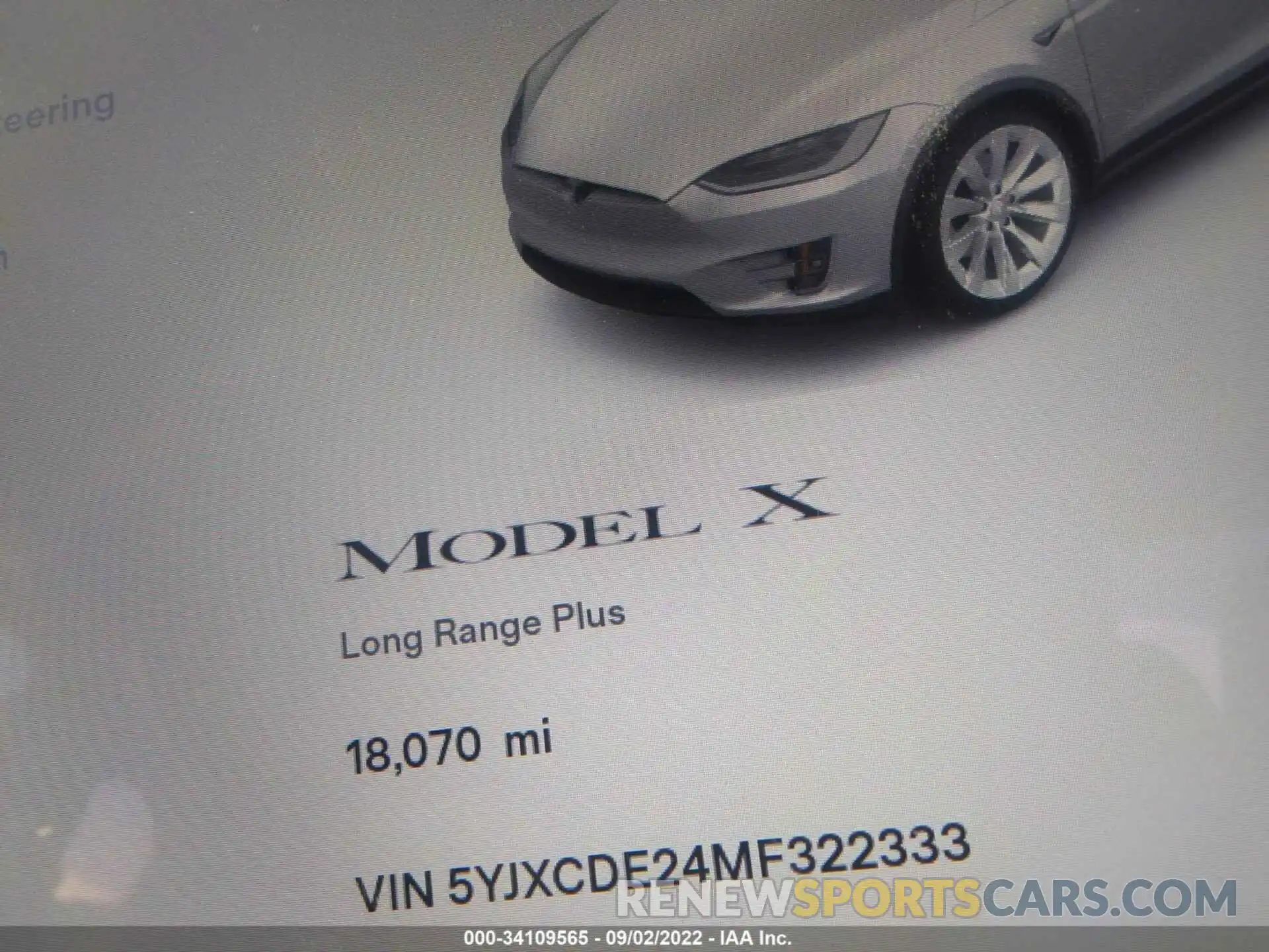 7 Photograph of a damaged car 5YJXCDE24MF322333 TESLA MODEL X 2021