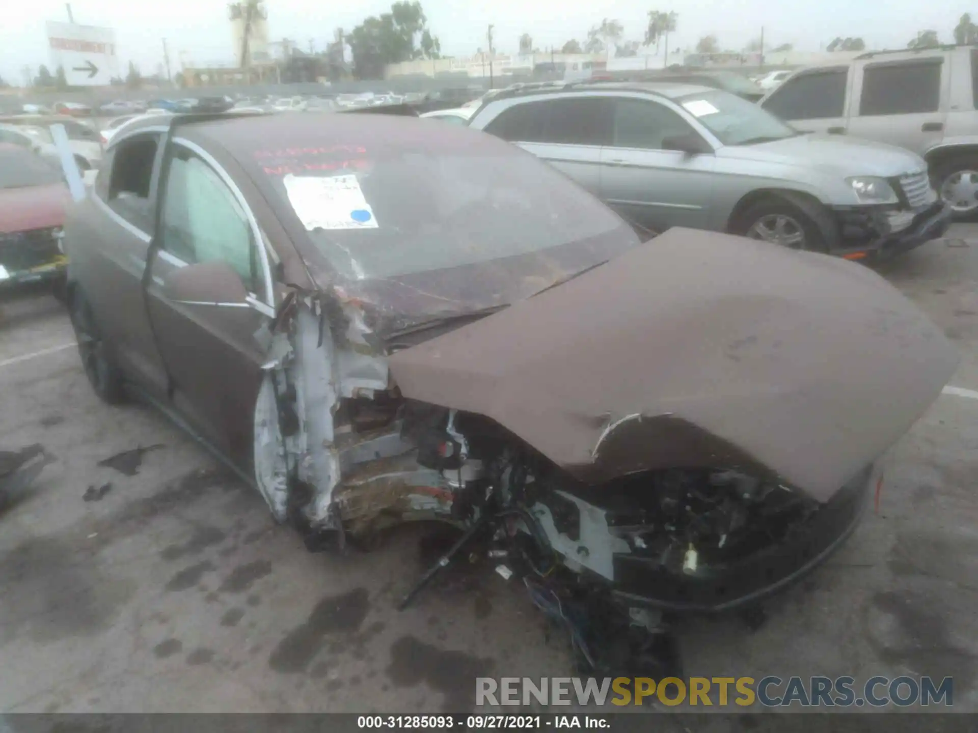 1 Photograph of a damaged car 5YJXCDE25MF325189 TESLA MODEL X 2021