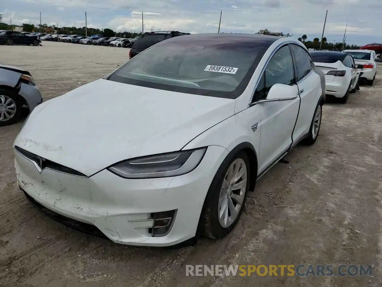 2 Photograph of a damaged car 5YJXCDE28MF311657 TESLA MODEL X 2021