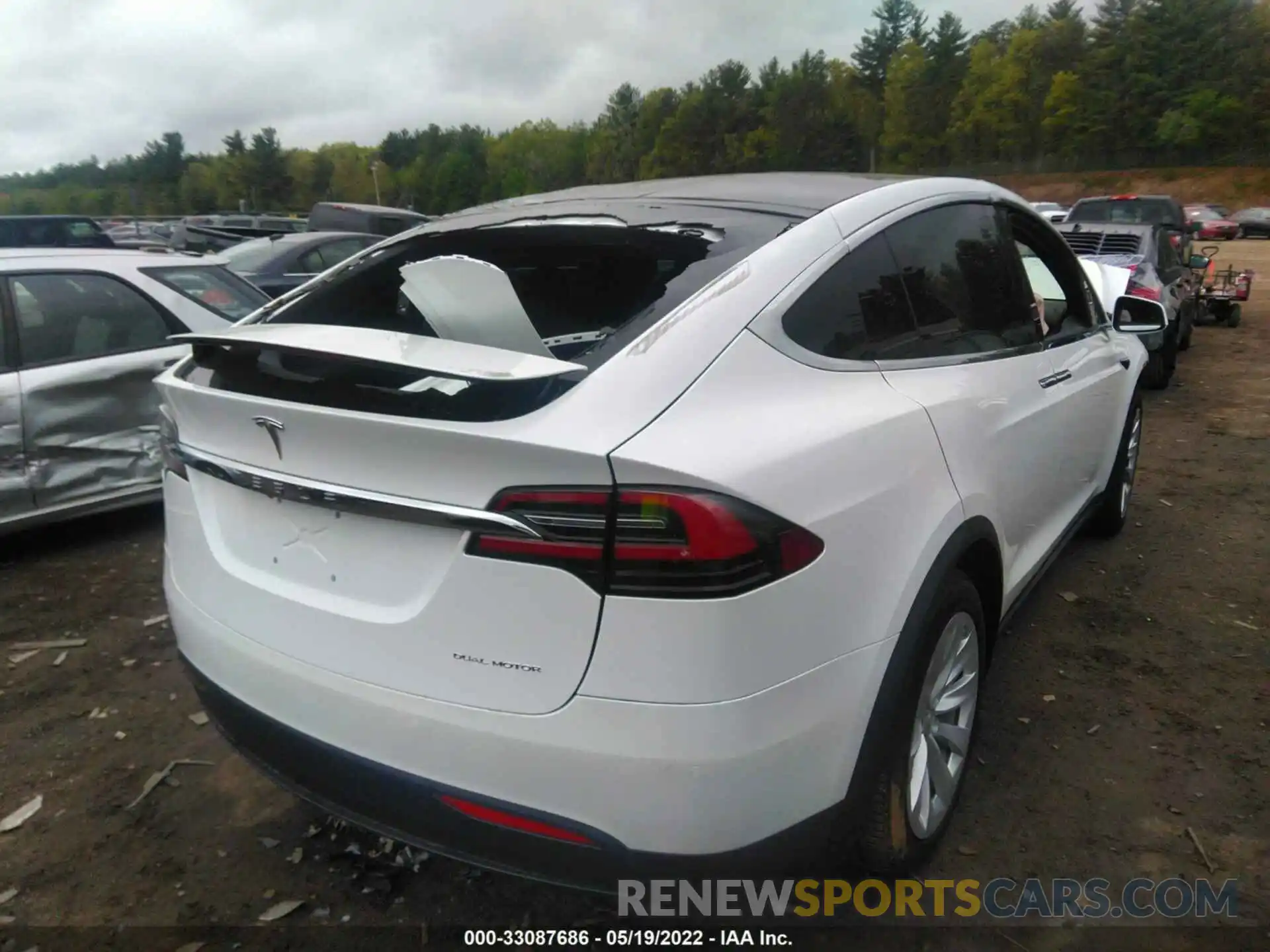 4 Фотография поврежденного автомобиля 5YJXCDE28MF321699 TESLA MODEL X 2021