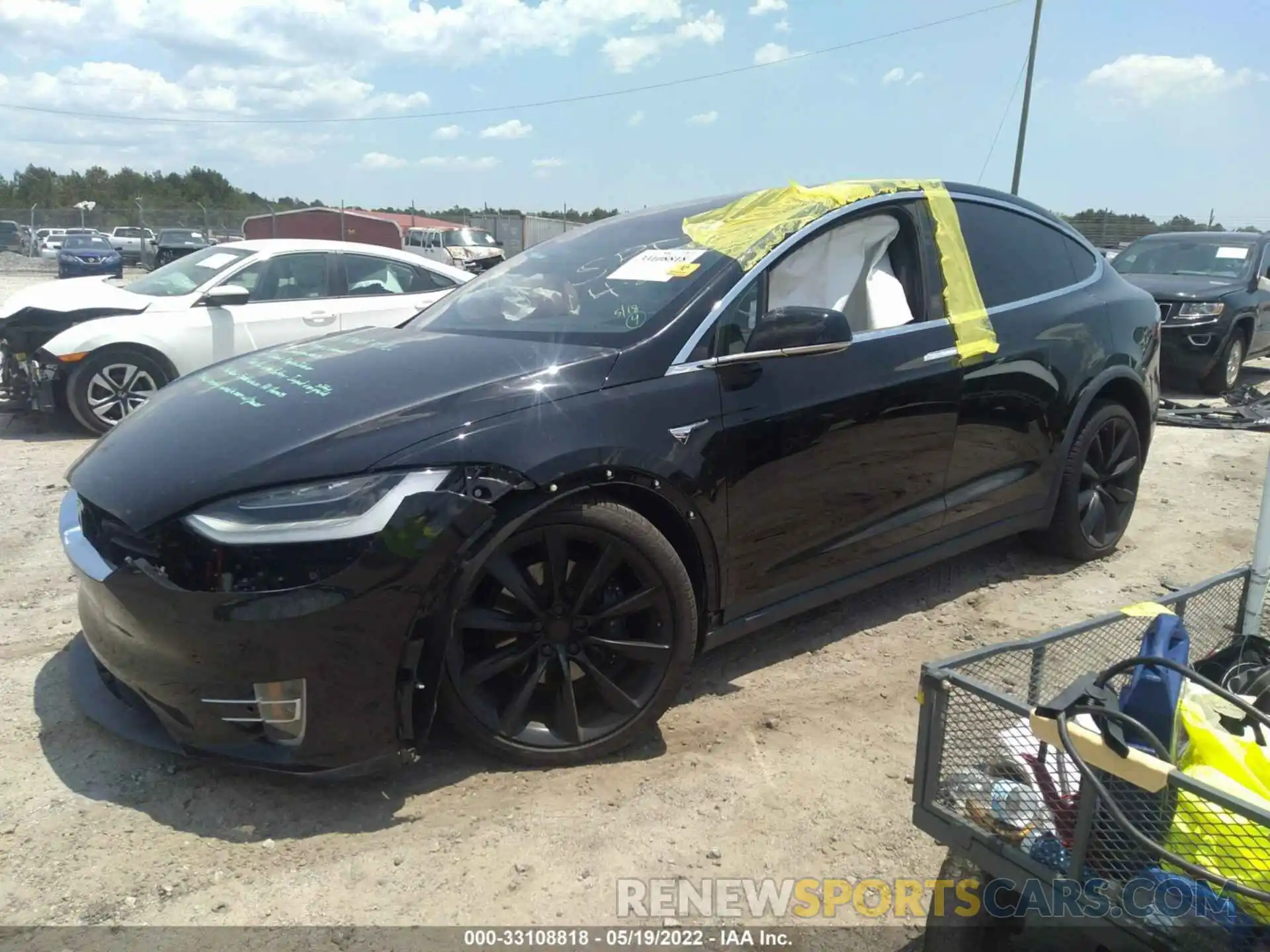 2 Photograph of a damaged car 5YJXCDE29MF324515 TESLA MODEL X 2021