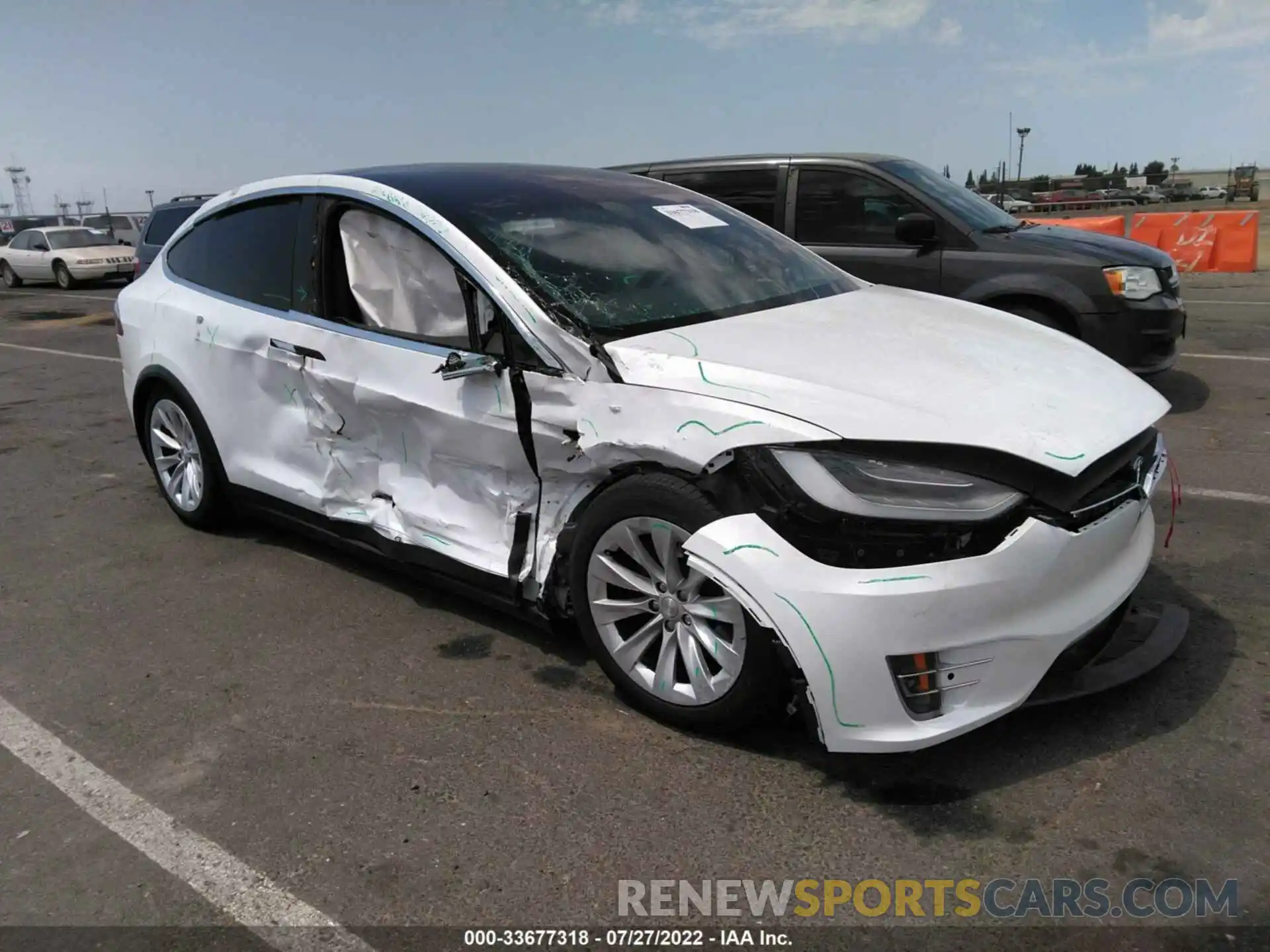 1 Photograph of a damaged car 5YJXCDE2XMF322529 TESLA MODEL X 2021