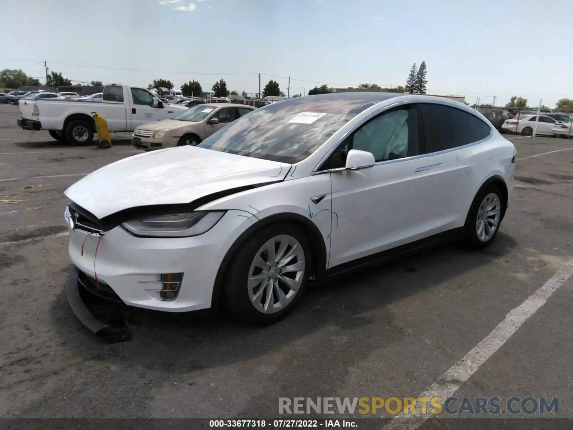 2 Фотография поврежденного автомобиля 5YJXCDE2XMF322529 TESLA MODEL X 2021