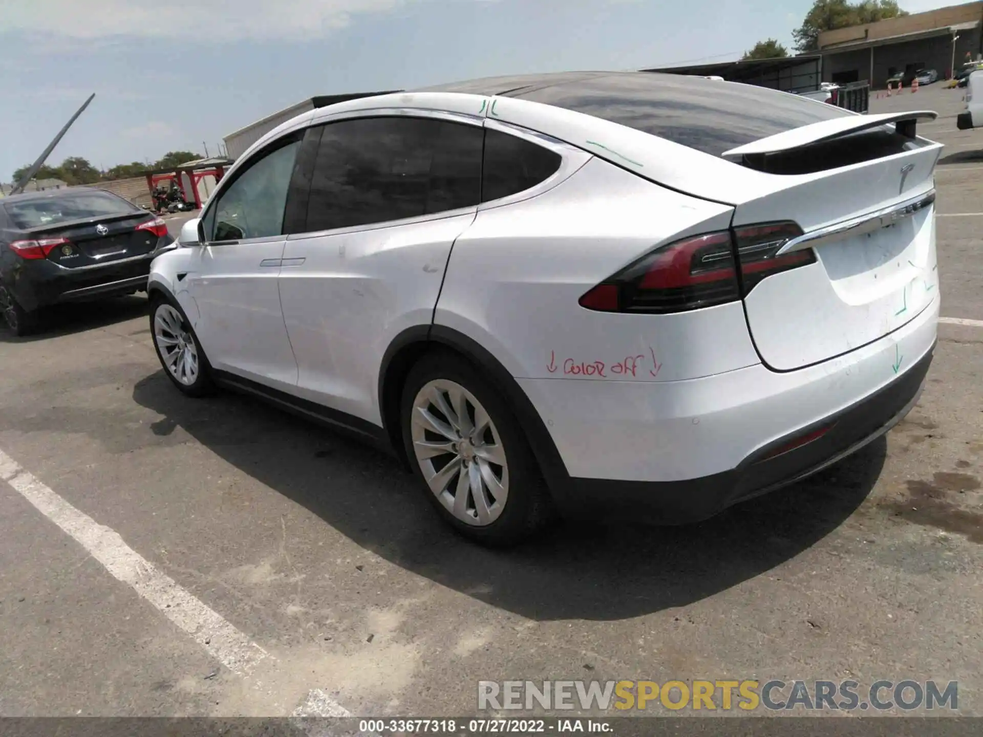 3 Фотография поврежденного автомобиля 5YJXCDE2XMF322529 TESLA MODEL X 2021