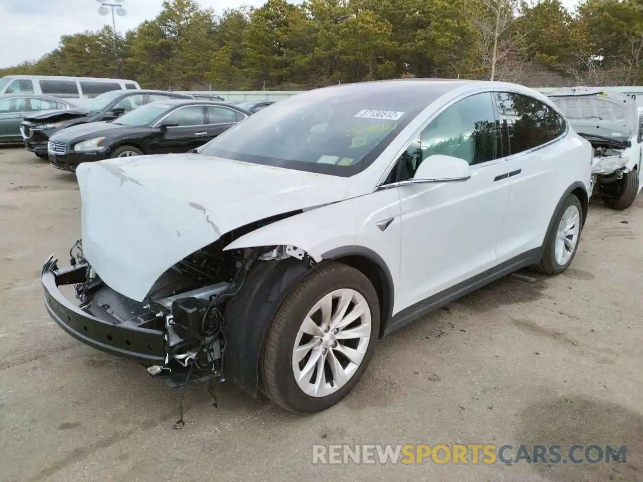 2 Photograph of a damaged car 5YJXCDE2XMF324510 TESLA MODEL X 2021