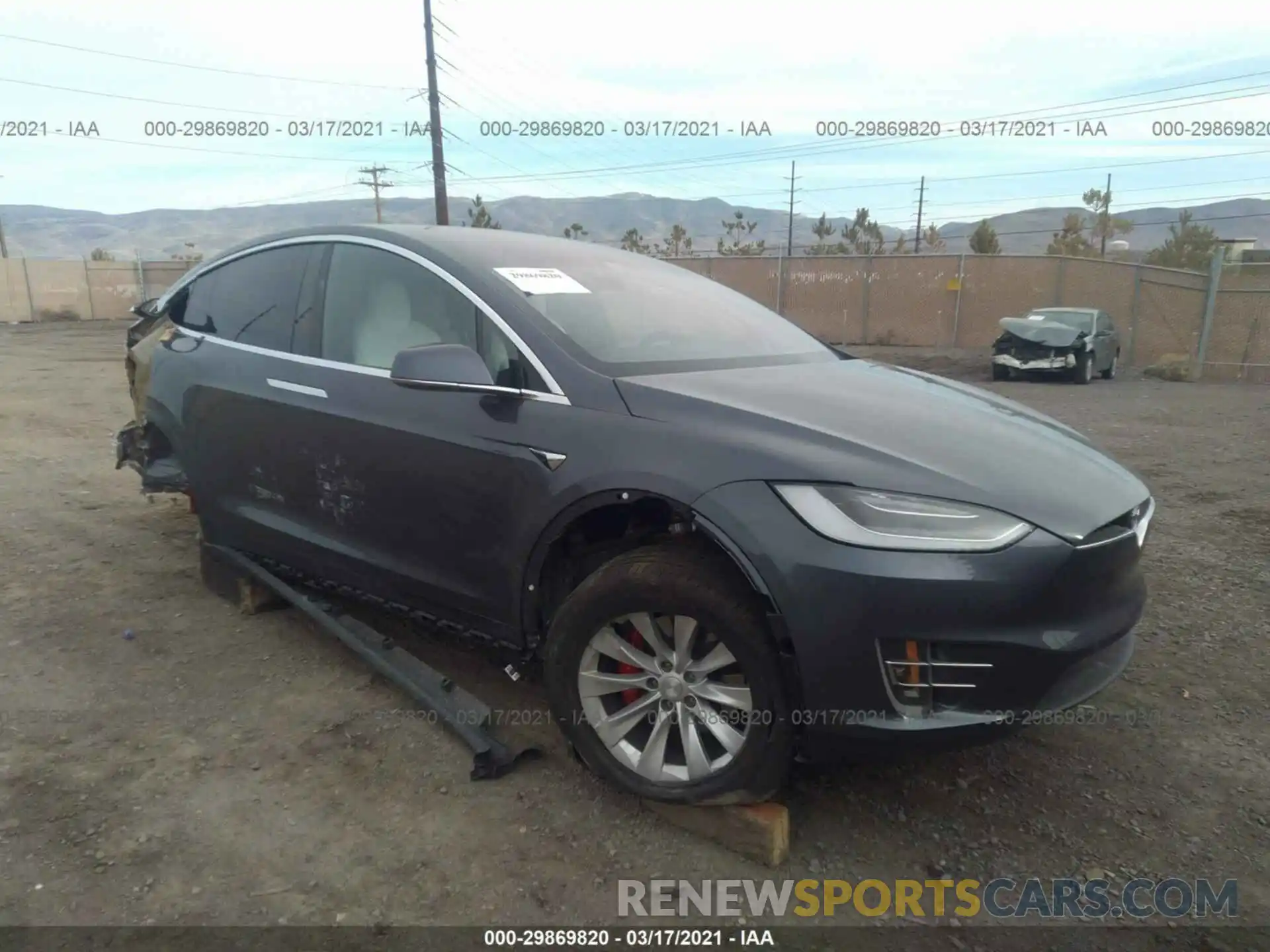 1 Фотография поврежденного автомобиля 5YJXCDE46MF325400 TESLA MODEL X 2021