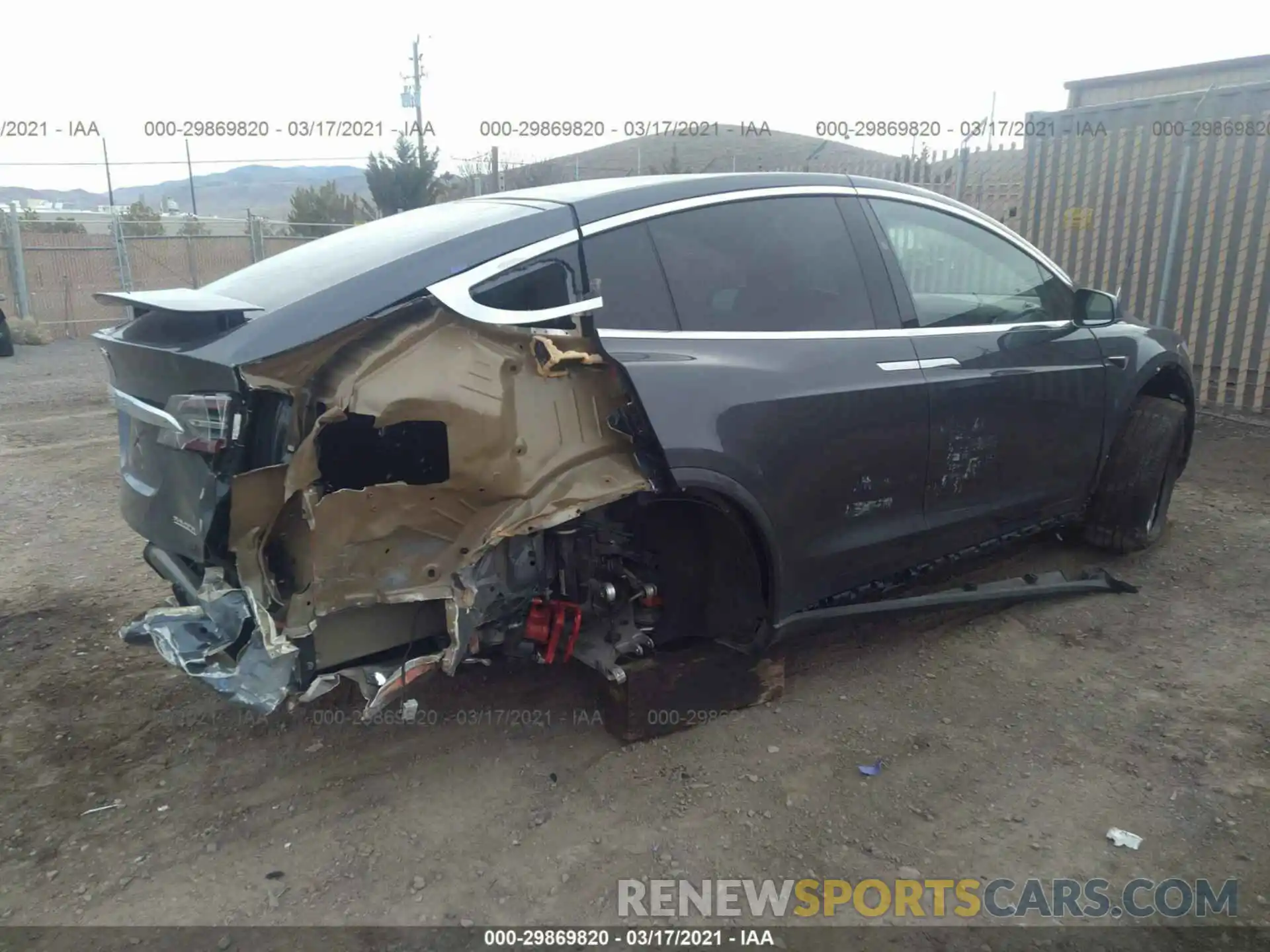 4 Photograph of a damaged car 5YJXCDE46MF325400 TESLA MODEL X 2021
