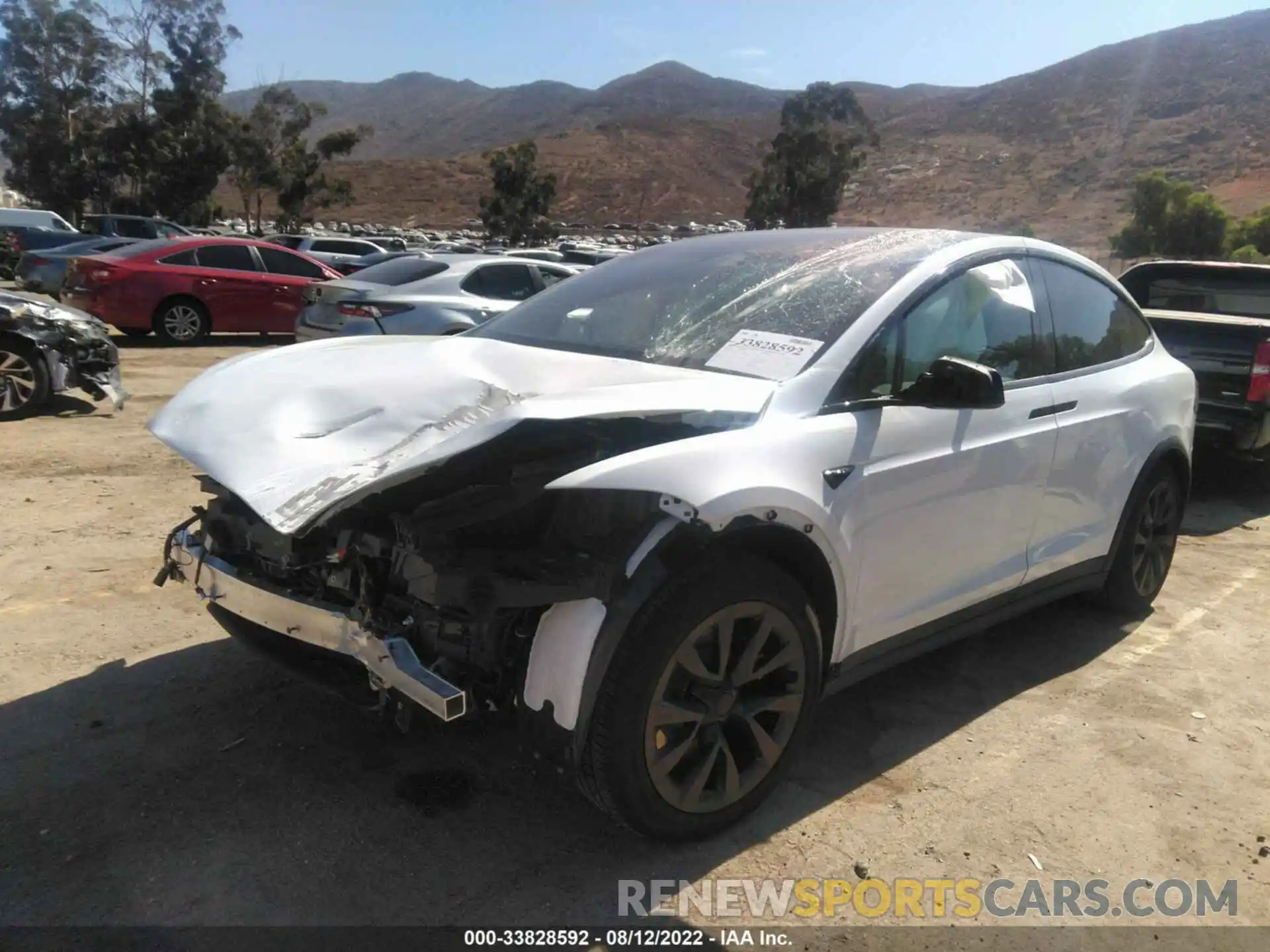 2 Photograph of a damaged car 7SAXCAE52NF350631 TESLA MODEL X 2022