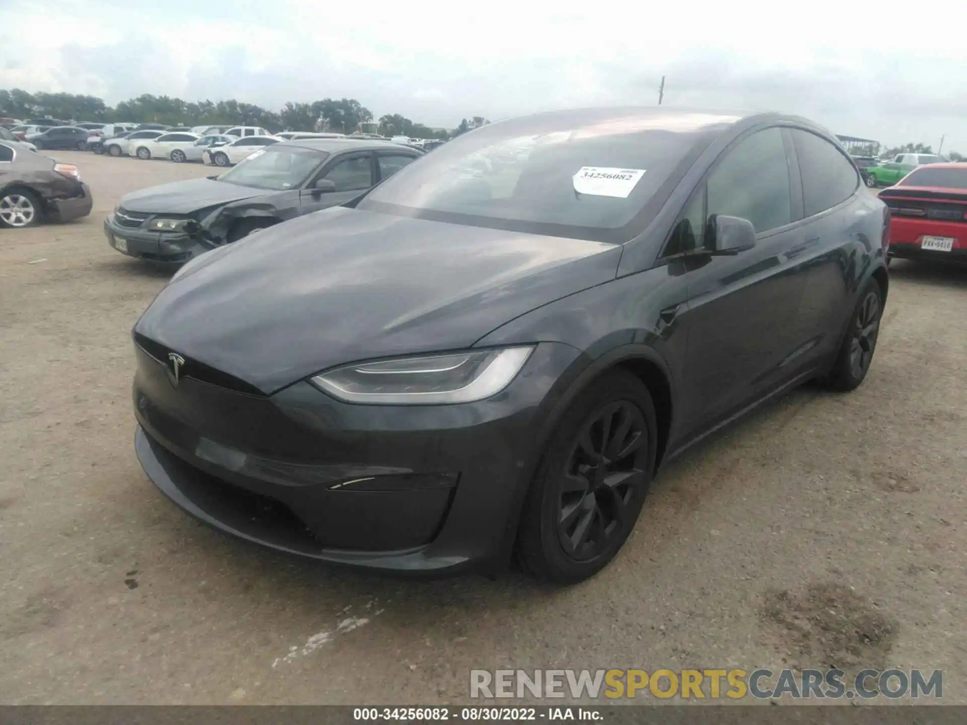 2 Фотография поврежденного автомобиля 7SAXCAE56NF346341 TESLA MODEL X 2022