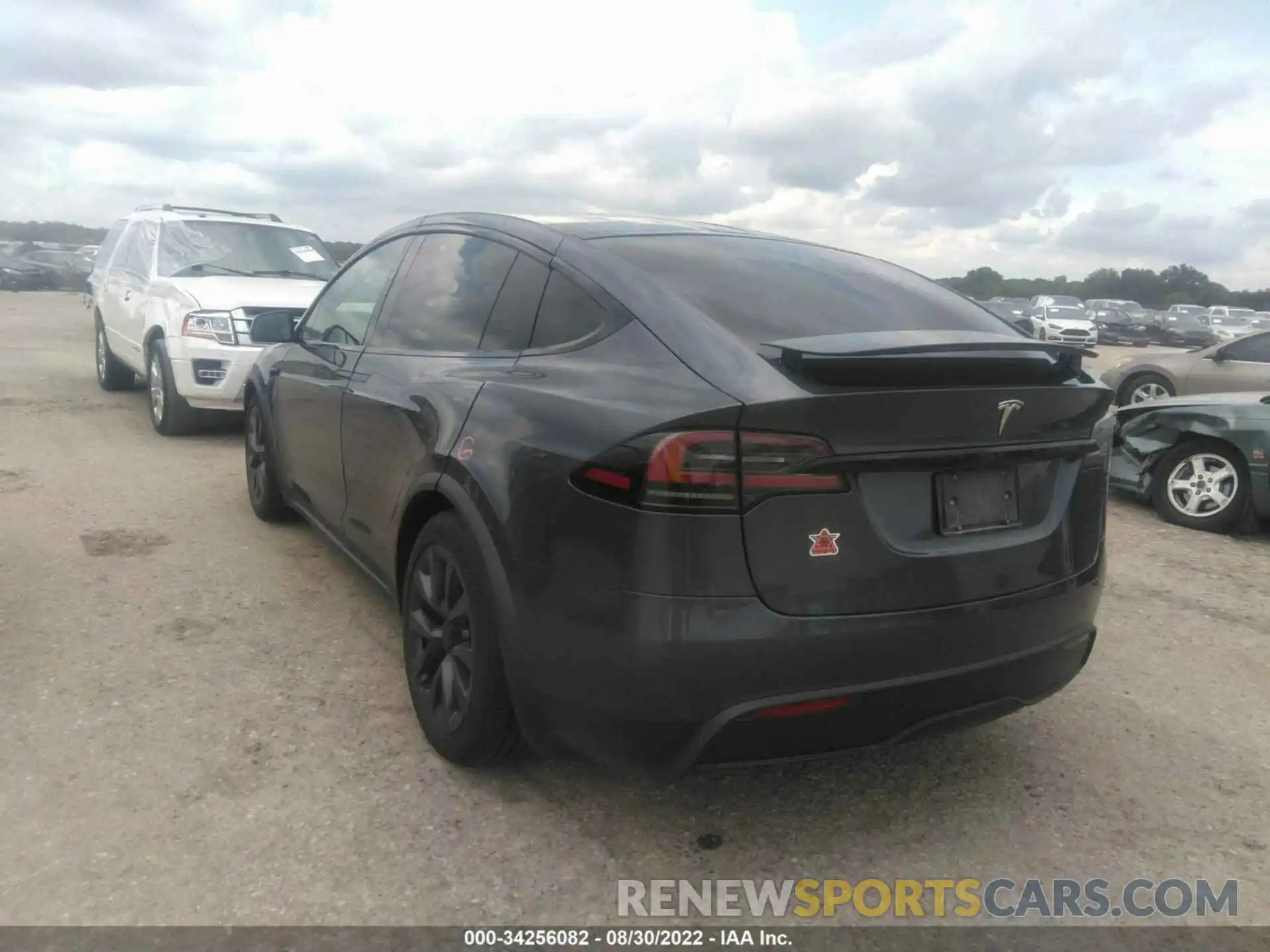 3 Фотография поврежденного автомобиля 7SAXCAE56NF346341 TESLA MODEL X 2022