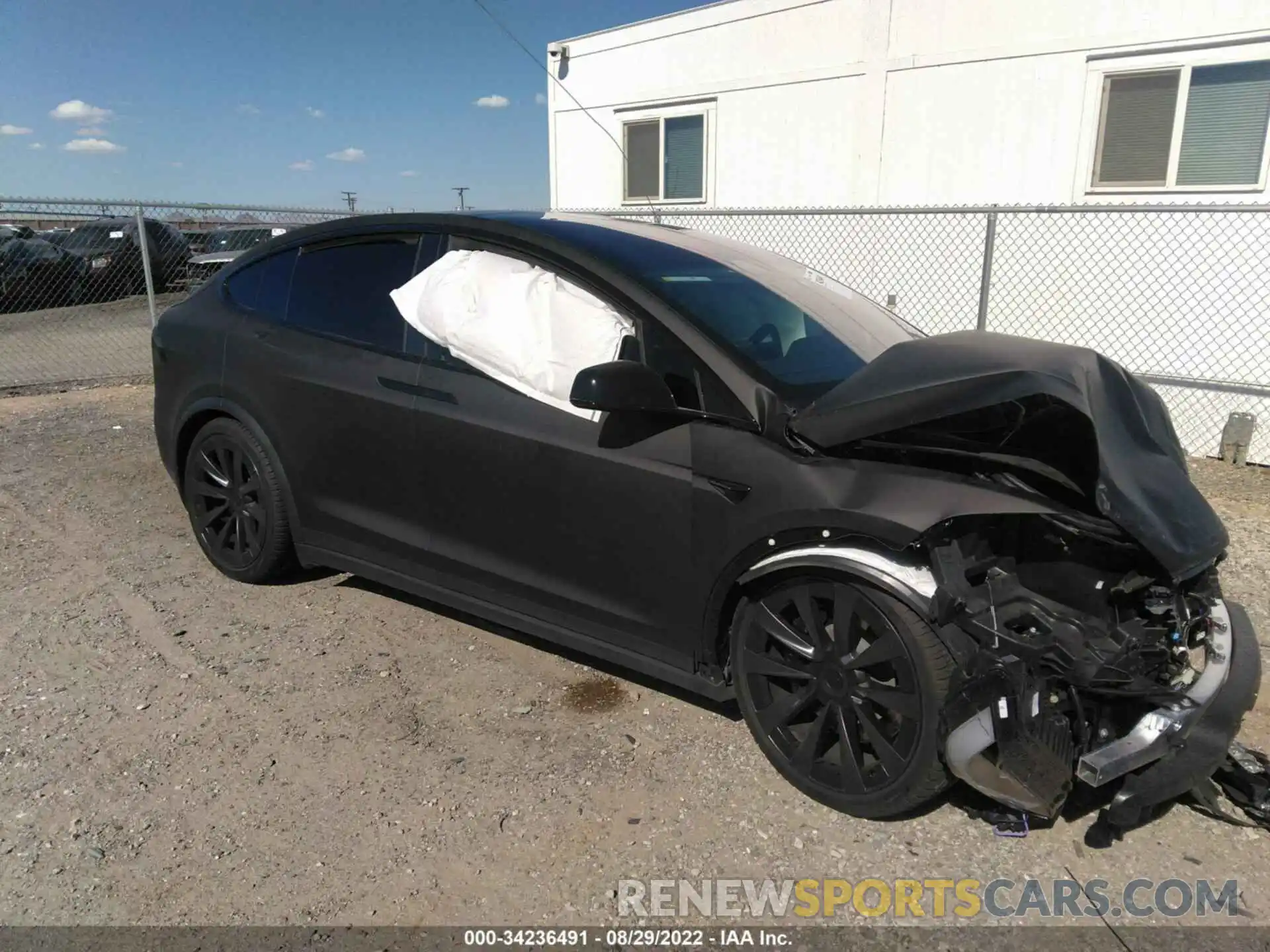 1 Photograph of a damaged car 7SAXCAE56NF349515 TESLA MODEL X 2022