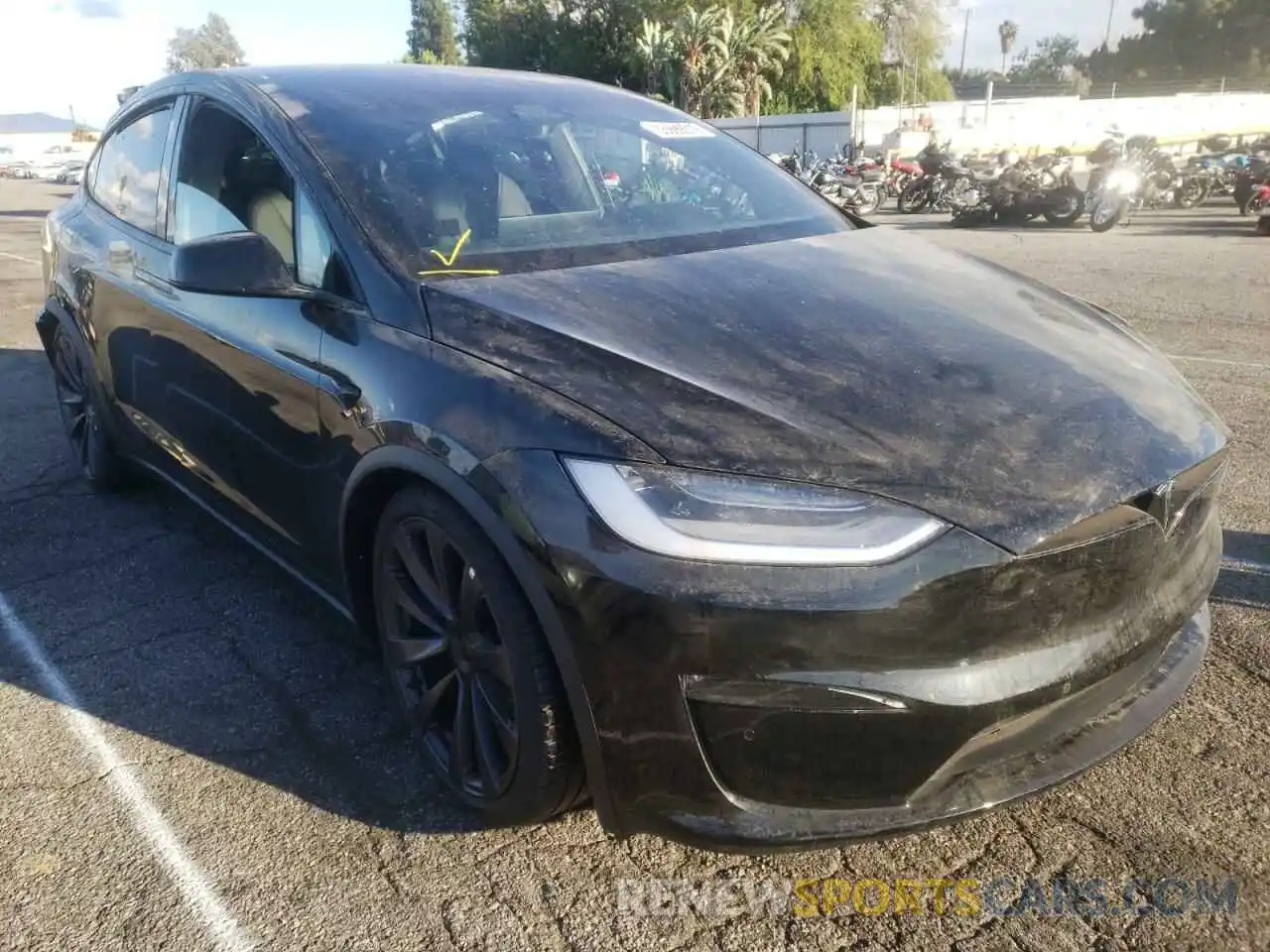 1 Photograph of a damaged car 7SAXCBE51NF329405 TESLA MODEL X 2022