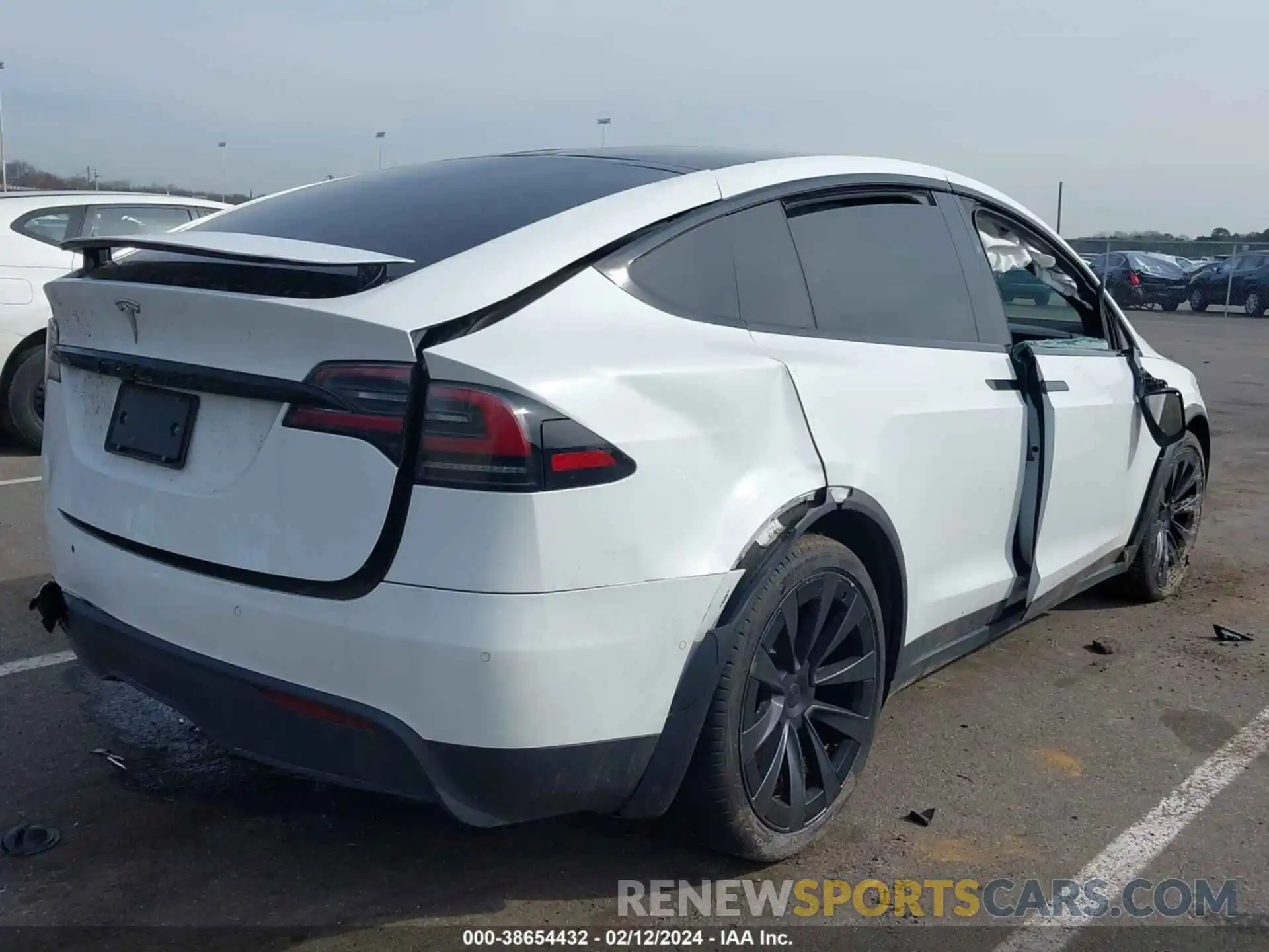 4 Фотография поврежденного автомобиля 7SAXCBE51NF340713 TESLA MODEL X 2022