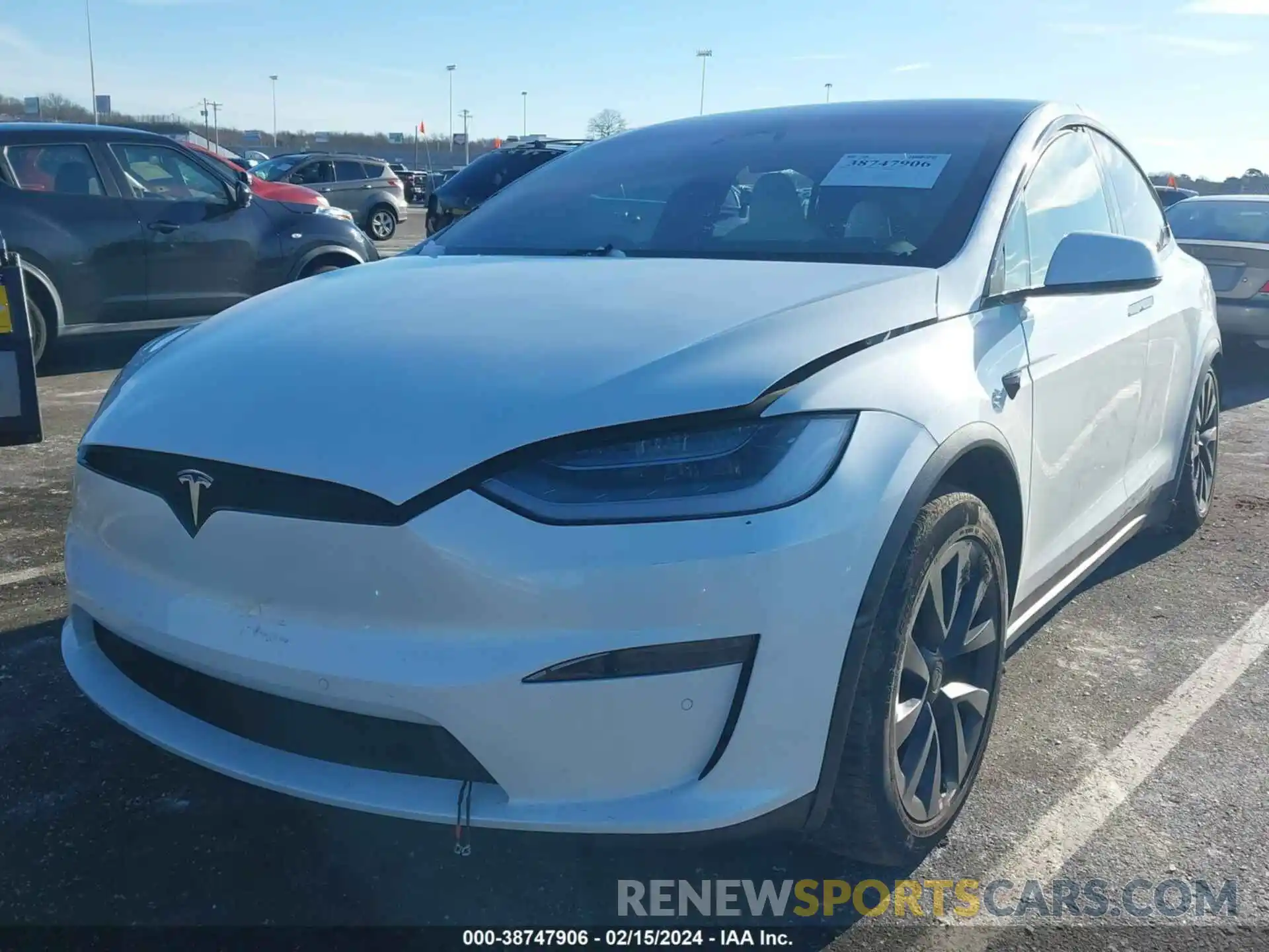 2 Photograph of a damaged car 7SAXCBE59NF329037 TESLA MODEL X 2022