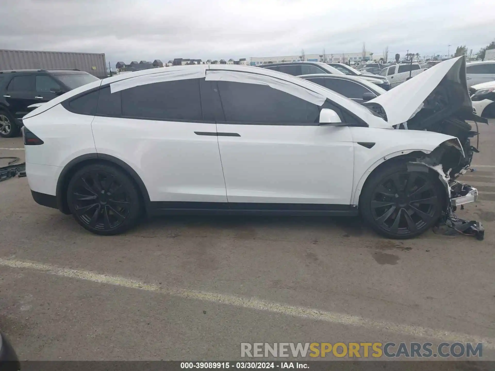 13 Photograph of a damaged car 7SAXCBE59NF355105 TESLA MODEL X 2022