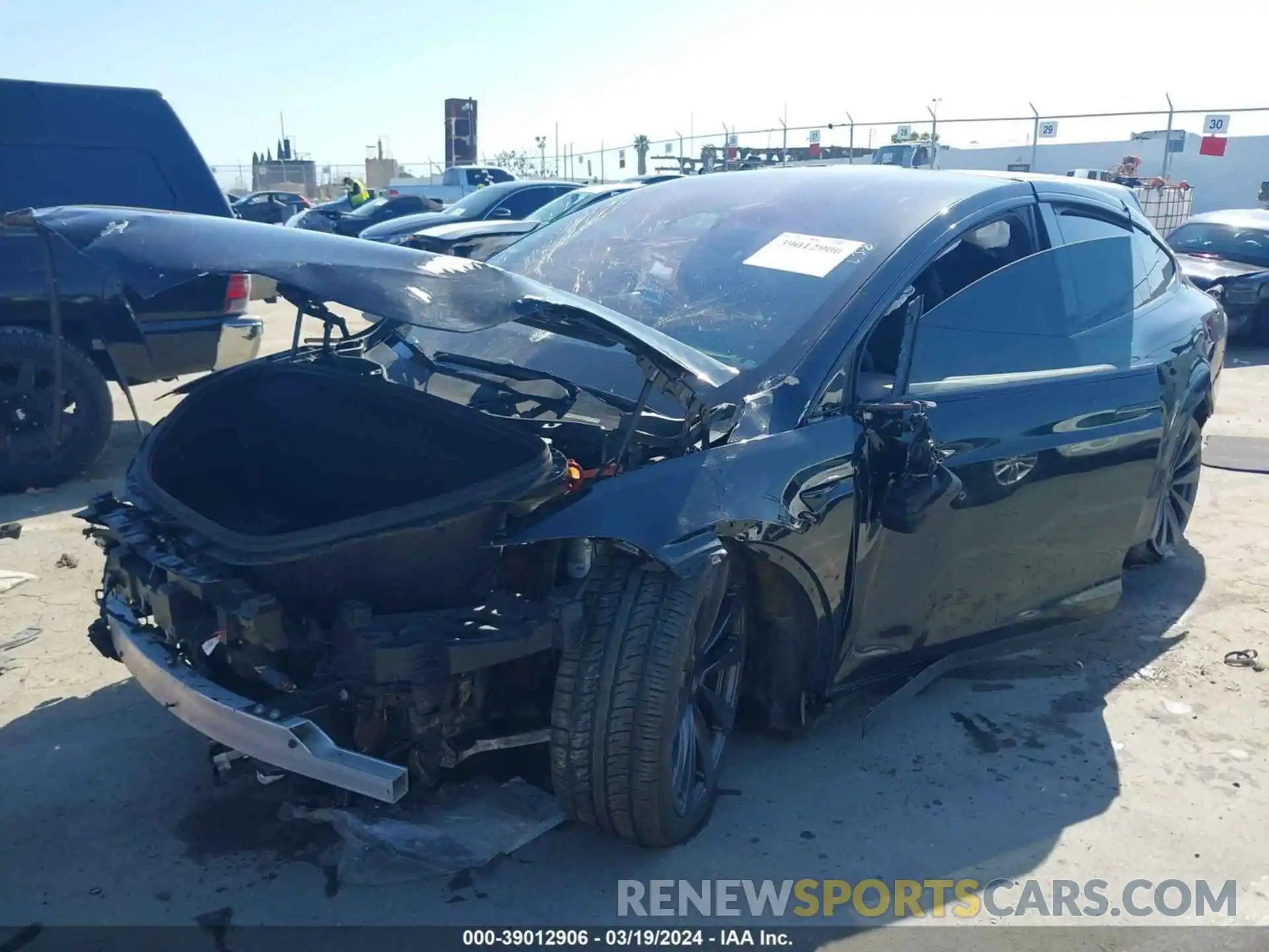 2 Photograph of a damaged car 7SAXCBE5XNF329788 TESLA MODEL X 2022