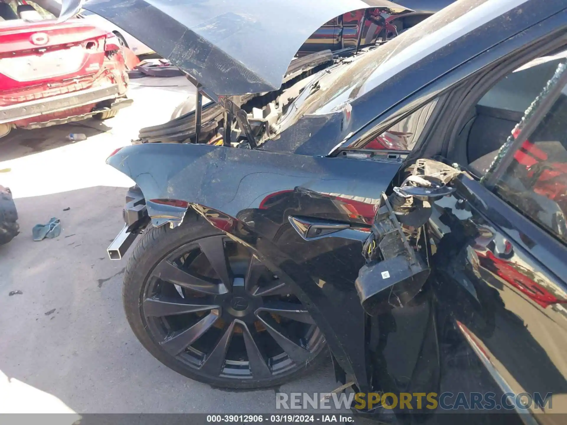 22 Photograph of a damaged car 7SAXCBE5XNF329788 TESLA MODEL X 2022