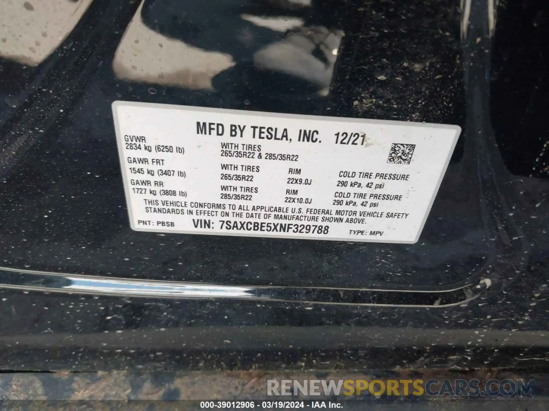 9 Photograph of a damaged car 7SAXCBE5XNF329788 TESLA MODEL X 2022