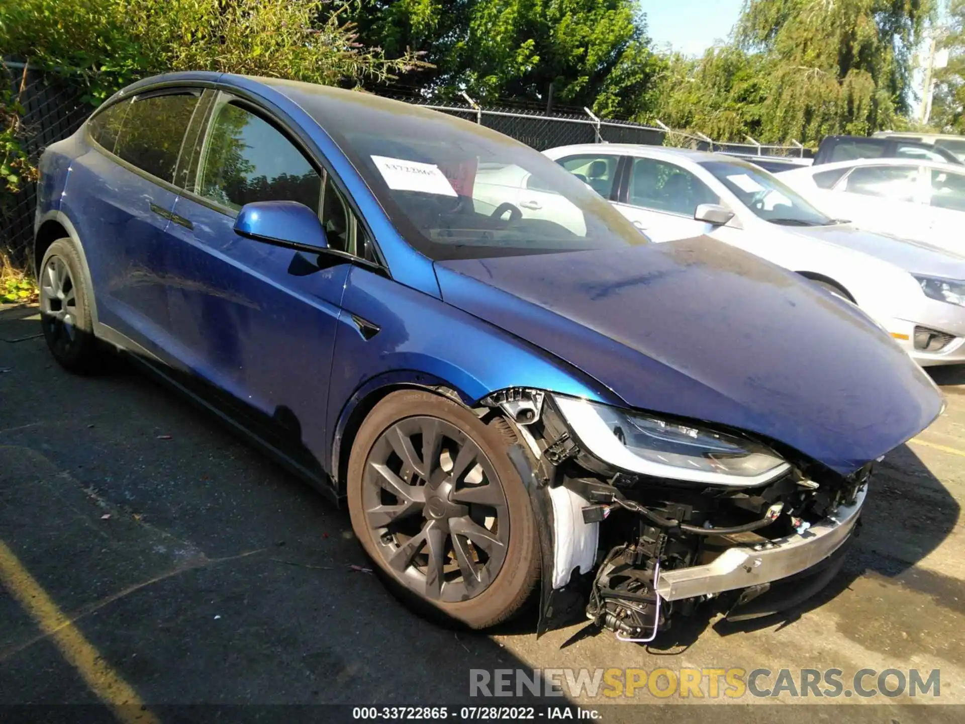 1 Photograph of a damaged car 7SAXCBE5XNF334800 TESLA MODEL X 2022