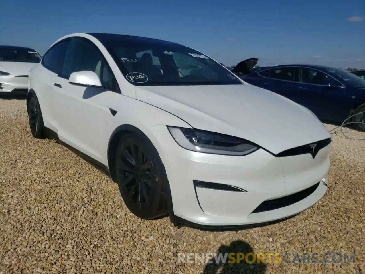 1 Photograph of a damaged car 7SAXCBE61NF331955 TESLA MODEL X 2022