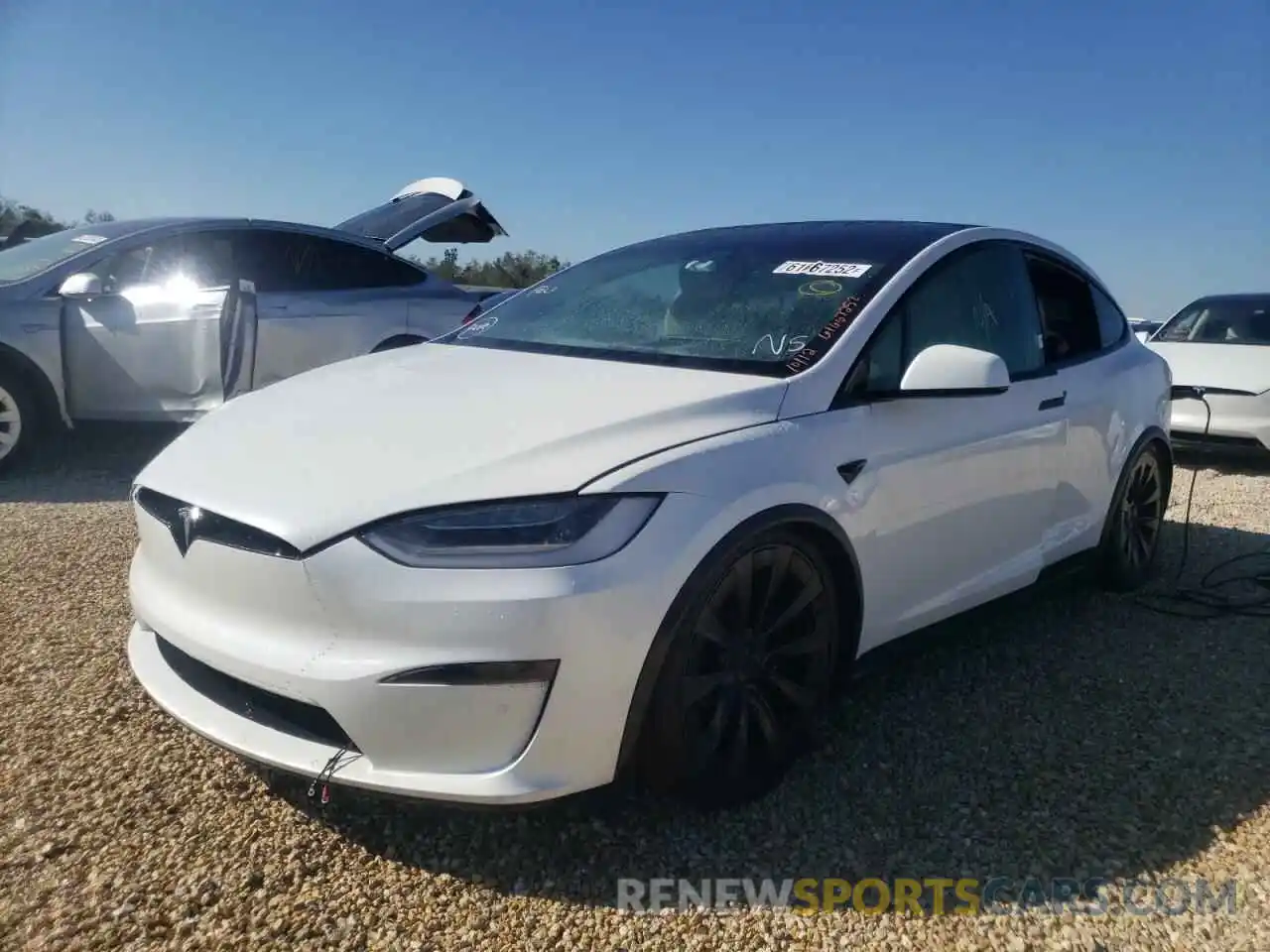 2 Photograph of a damaged car 7SAXCBE61NF331955 TESLA MODEL X 2022