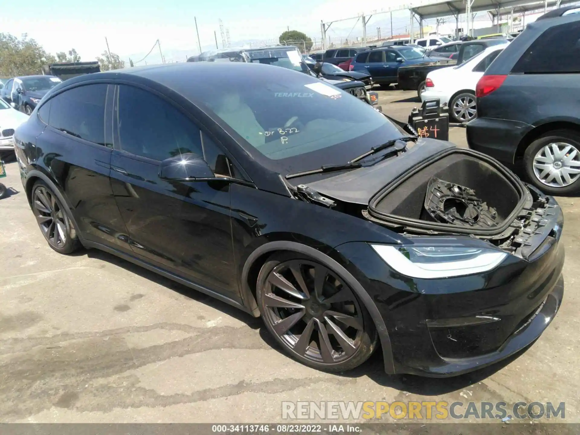 1 Photograph of a damaged car 7SAXCBE64NF331576 TESLA MODEL X 2022