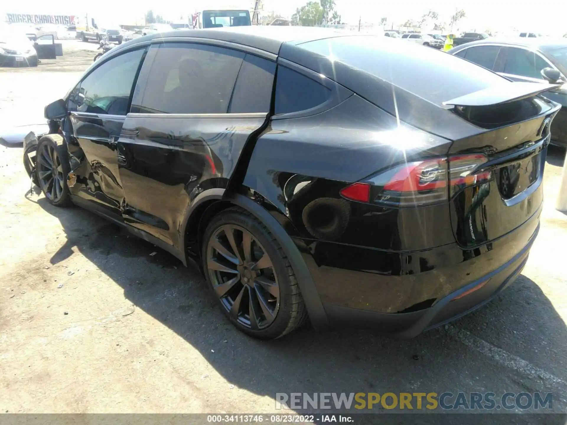 3 Photograph of a damaged car 7SAXCBE64NF331576 TESLA MODEL X 2022