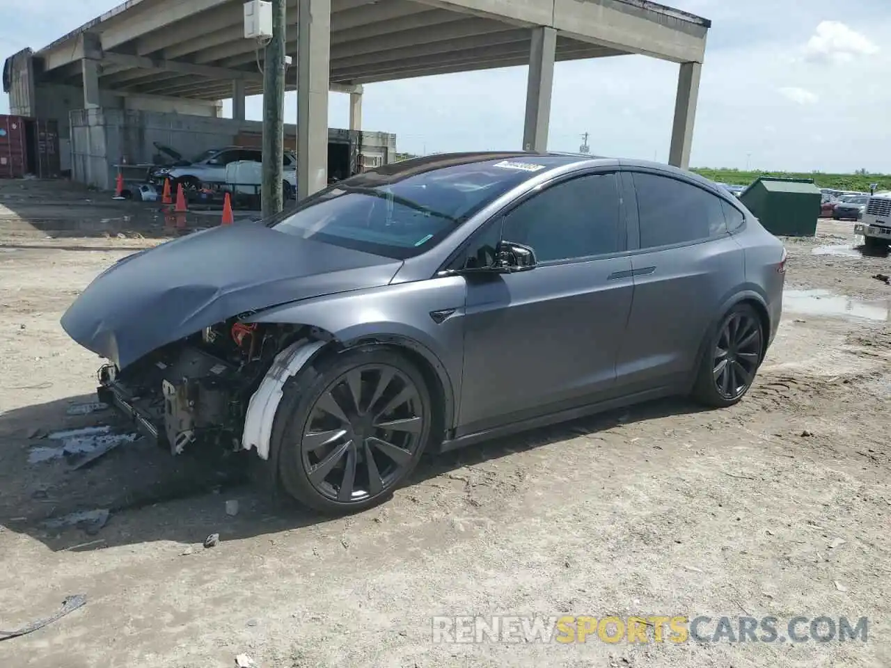 1 Photograph of a damaged car 7SAXCBE64NF331609 TESLA MODEL X 2022