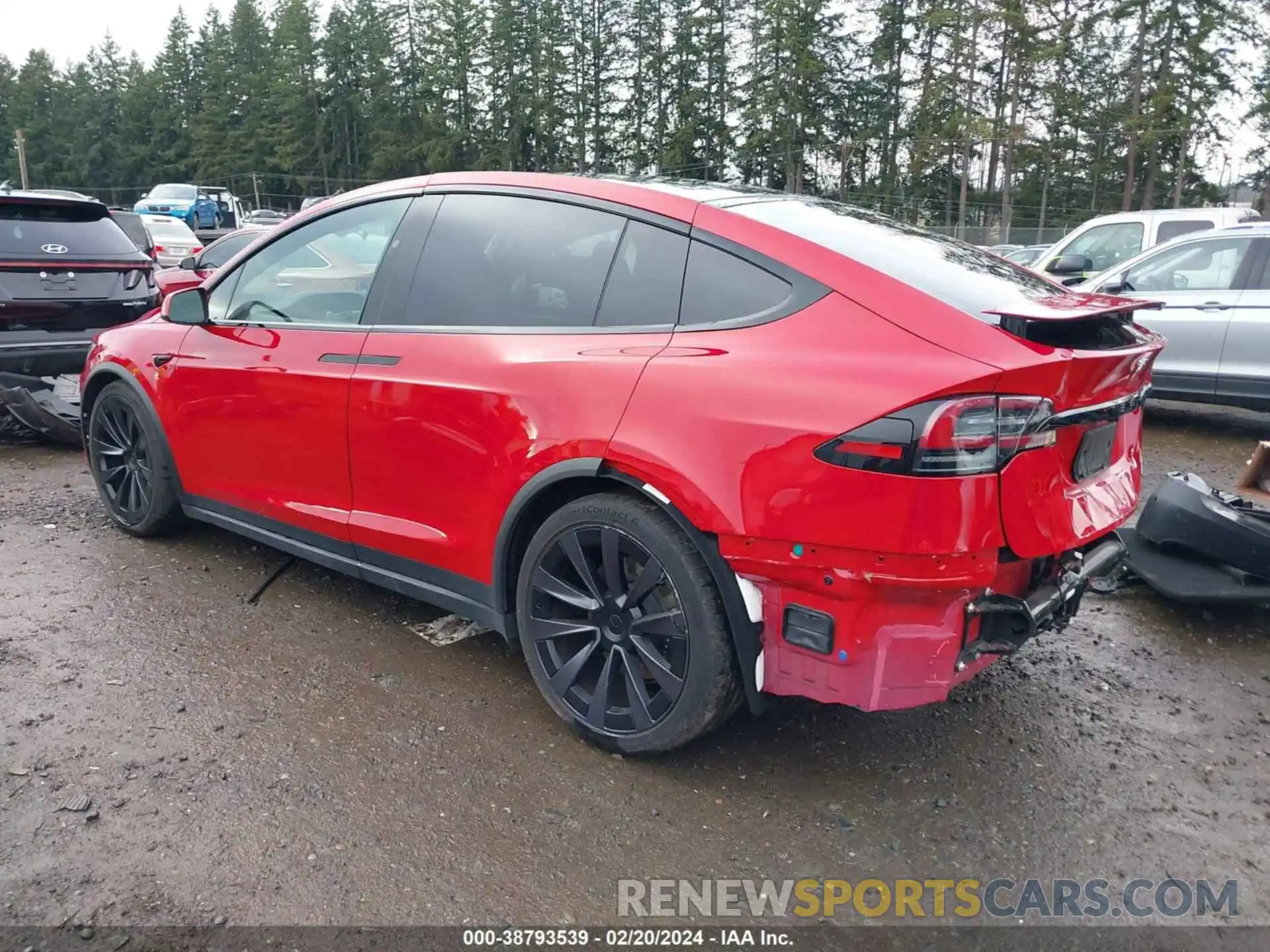 3 Фотография поврежденного автомобиля 7SAXCBE65NF358298 TESLA MODEL X 2022