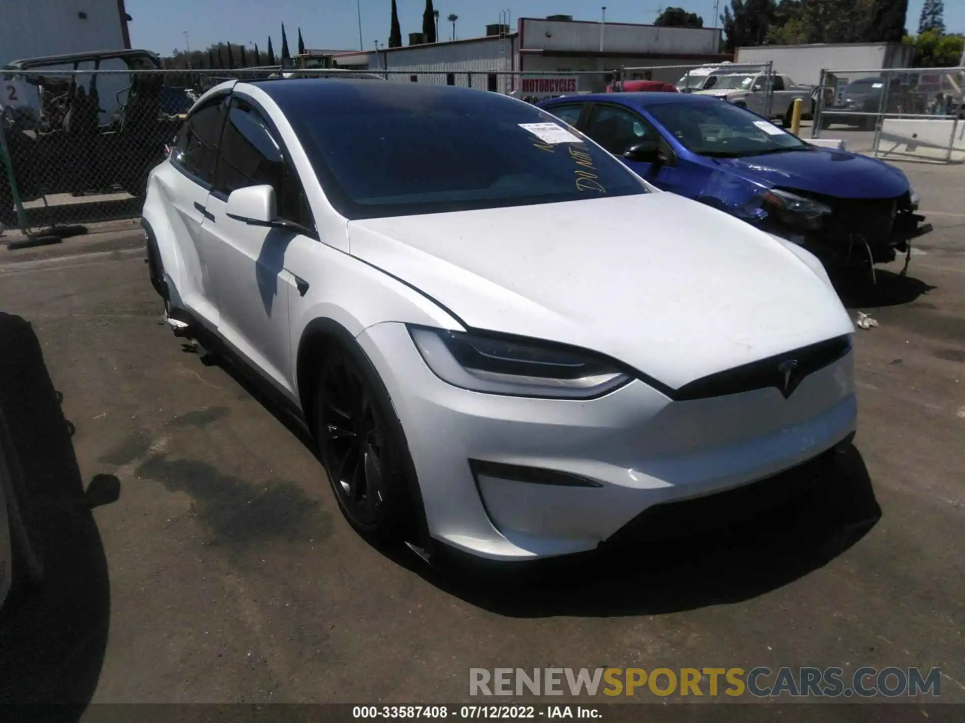 1 Photograph of a damaged car 7SAXCBE66NF337864 TESLA MODEL X 2022