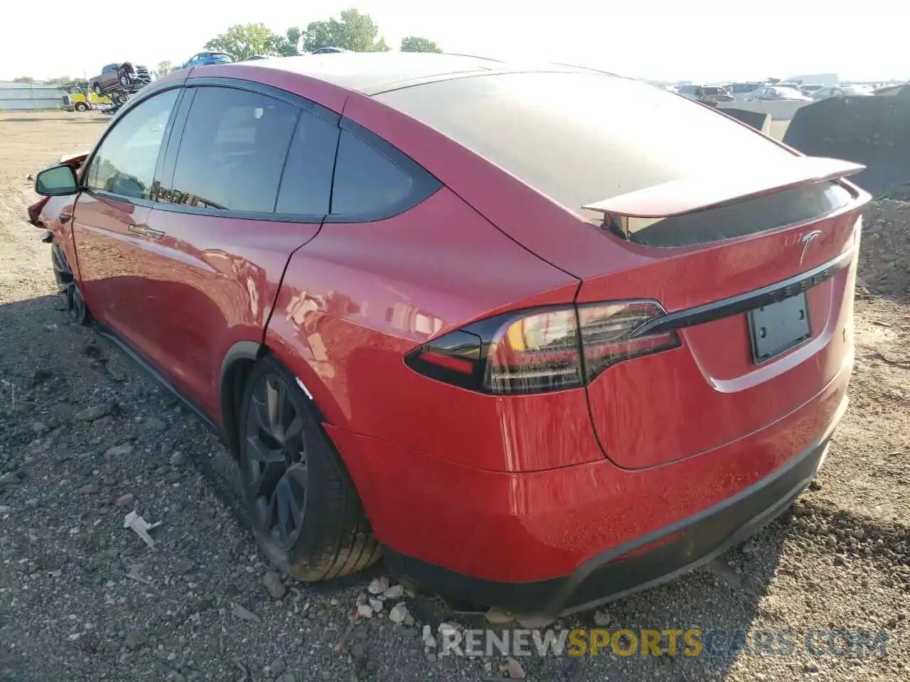 3 Photograph of a damaged car 7SAXCBE66NF342742 TESLA MODEL X 2022