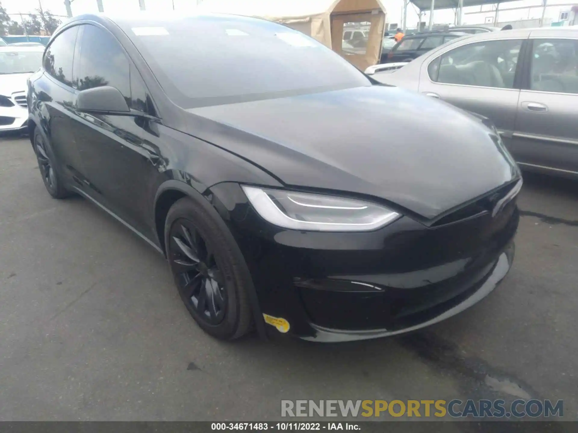 1 Photograph of a damaged car 7SAXCBE69NF329483 TESLA MODEL X 2022