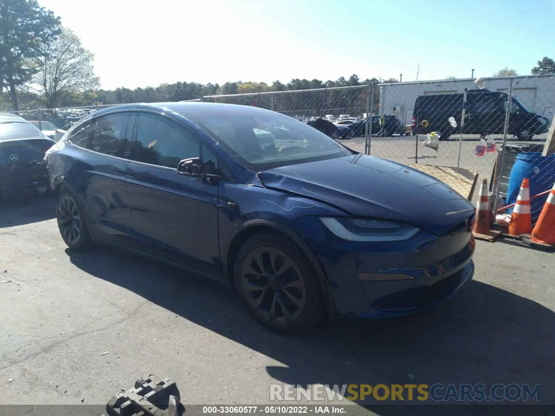 1 Photograph of a damaged car 7SAXCBE69NF332271 TESLA MODEL X 2022