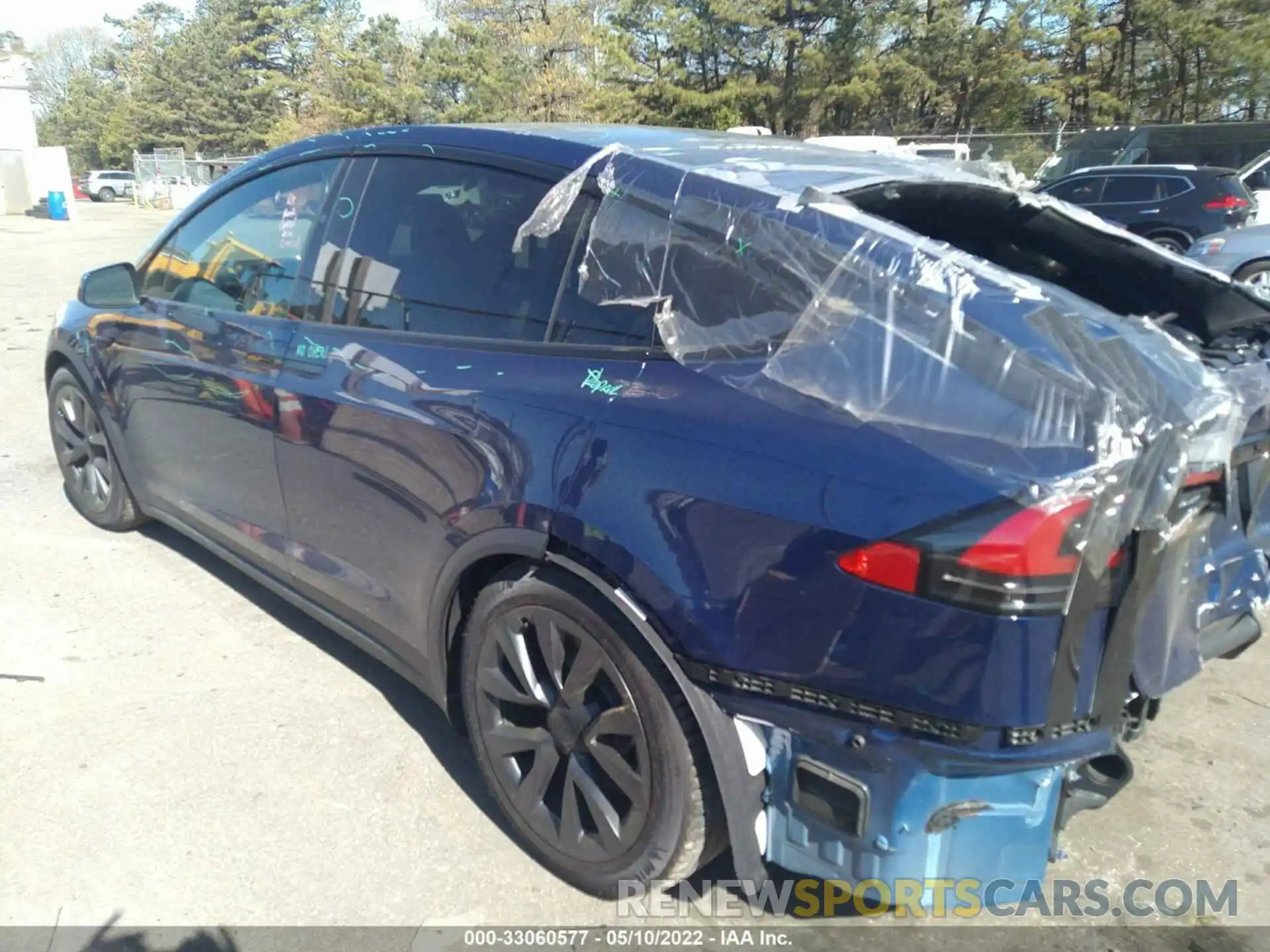 3 Photograph of a damaged car 7SAXCBE69NF332271 TESLA MODEL X 2022