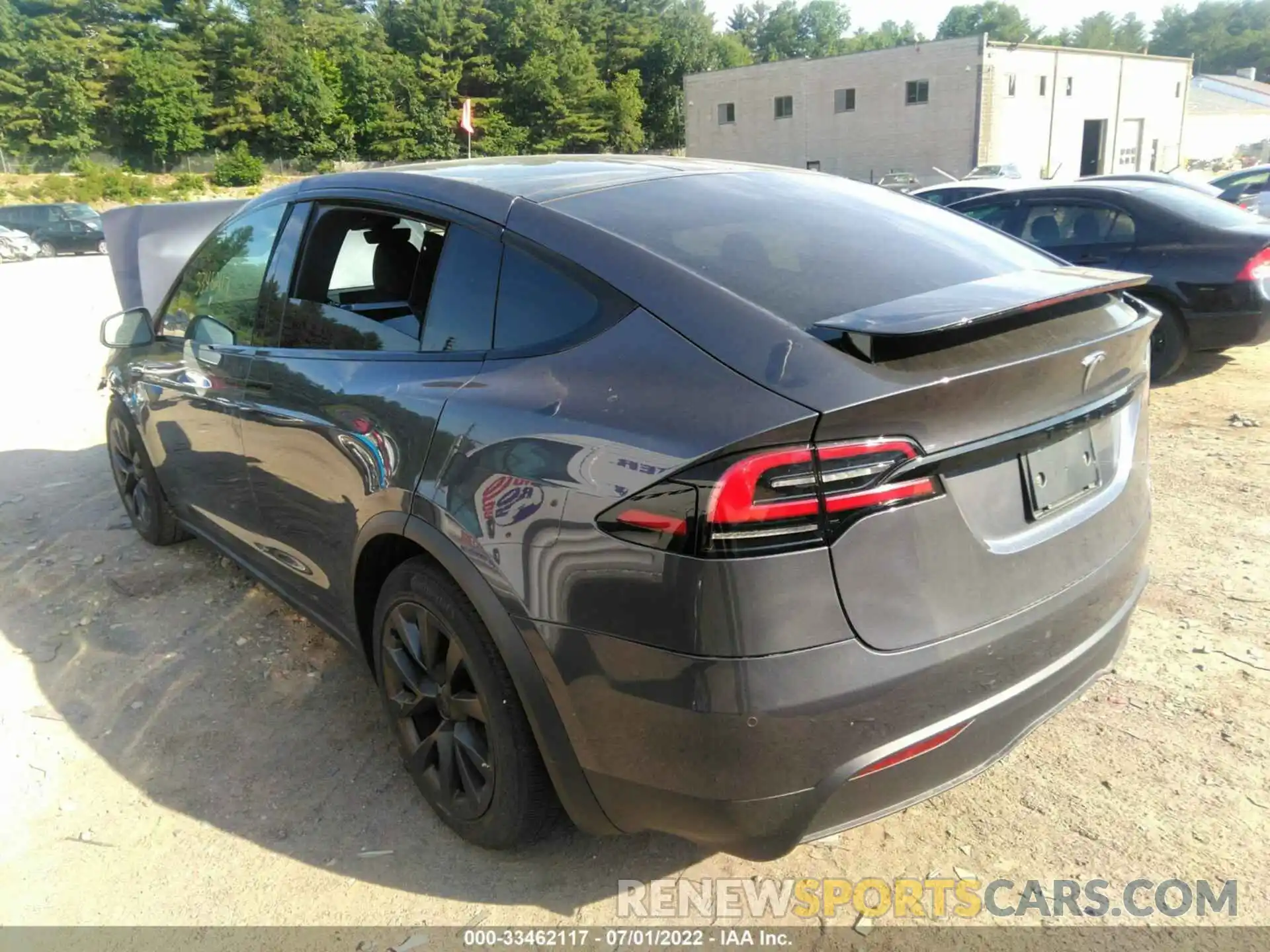 3 Фотография поврежденного автомобиля 7SAXCDE50NF335823 TESLA MODEL X 2022