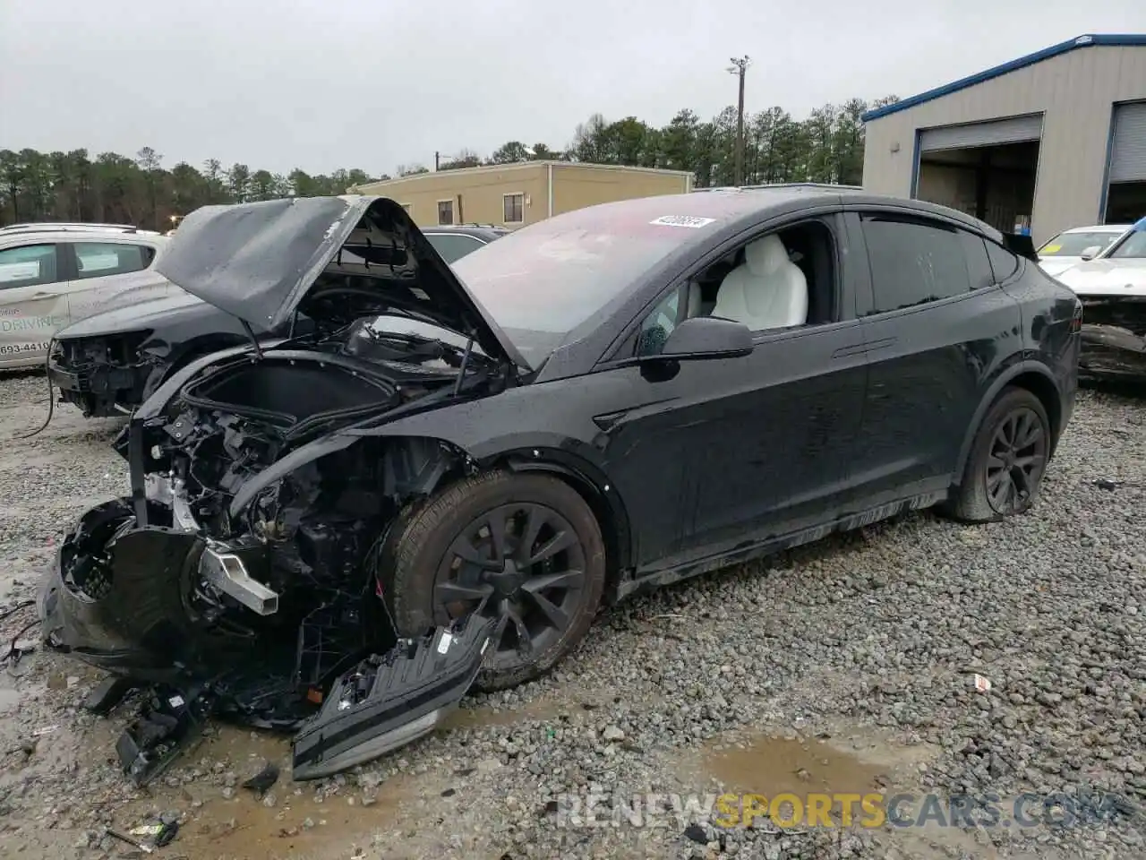 1 Photograph of a damaged car 7SAXCBE53PF376535 TESLA MODEL X 2023