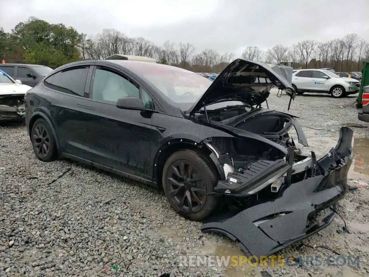 4 Фотография поврежденного автомобиля 7SAXCBE53PF376535 TESLA MODEL X 2023