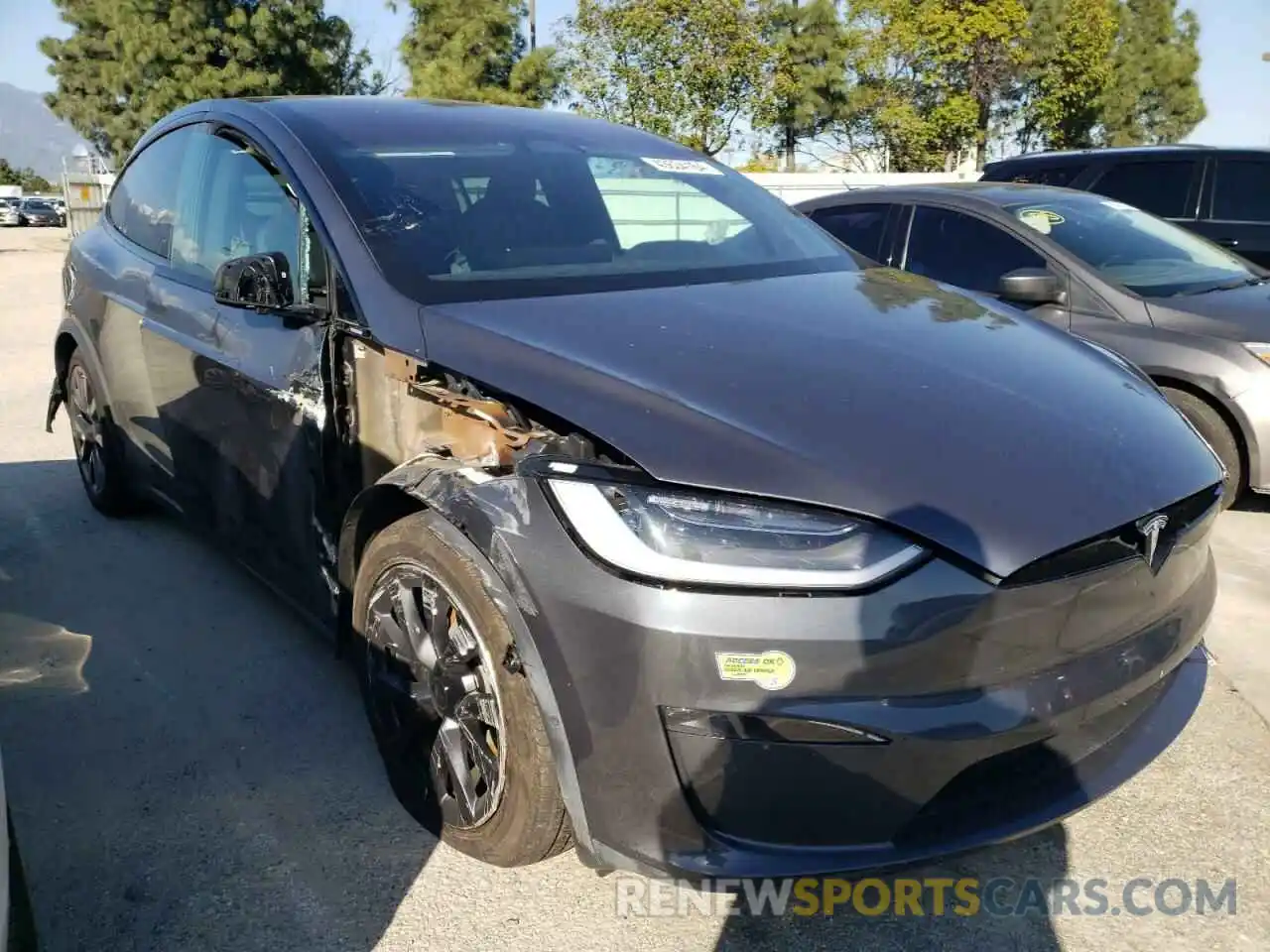 4 Photograph of a damaged car 7SAXCBE59PF370061 TESLA MODEL X 2023