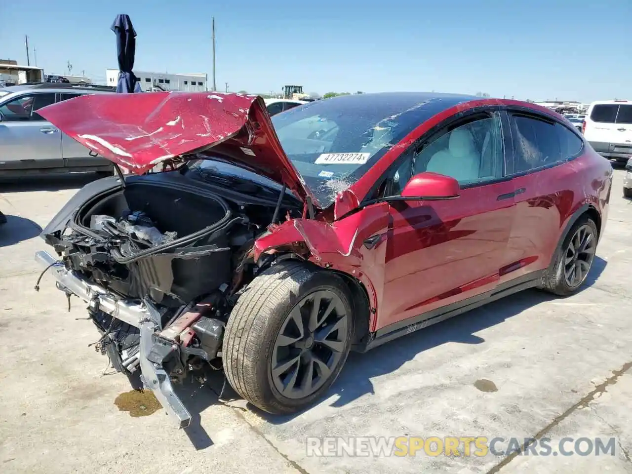 1 Photograph of a damaged car 7SAXCBE5XPF410521 TESLA MODEL X 2023