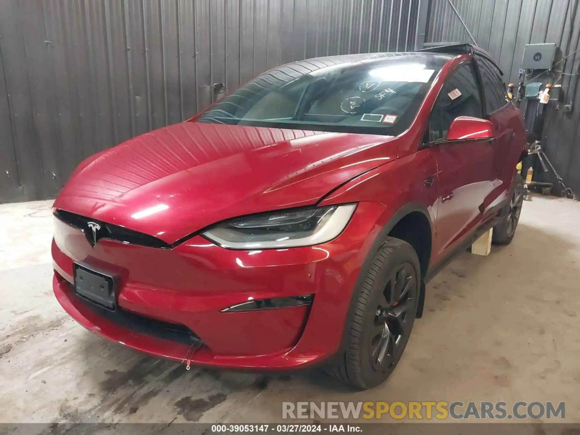 2 Photograph of a damaged car 7SAXCBE61PF401487 TESLA MODEL X 2023