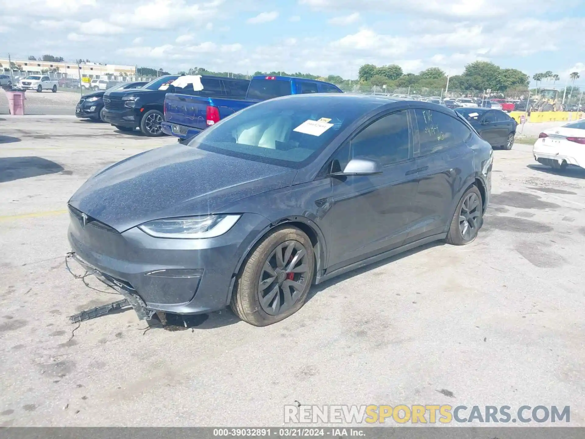 2 Photograph of a damaged car 7SAXCBE66PF409763 TESLA MODEL X 2023