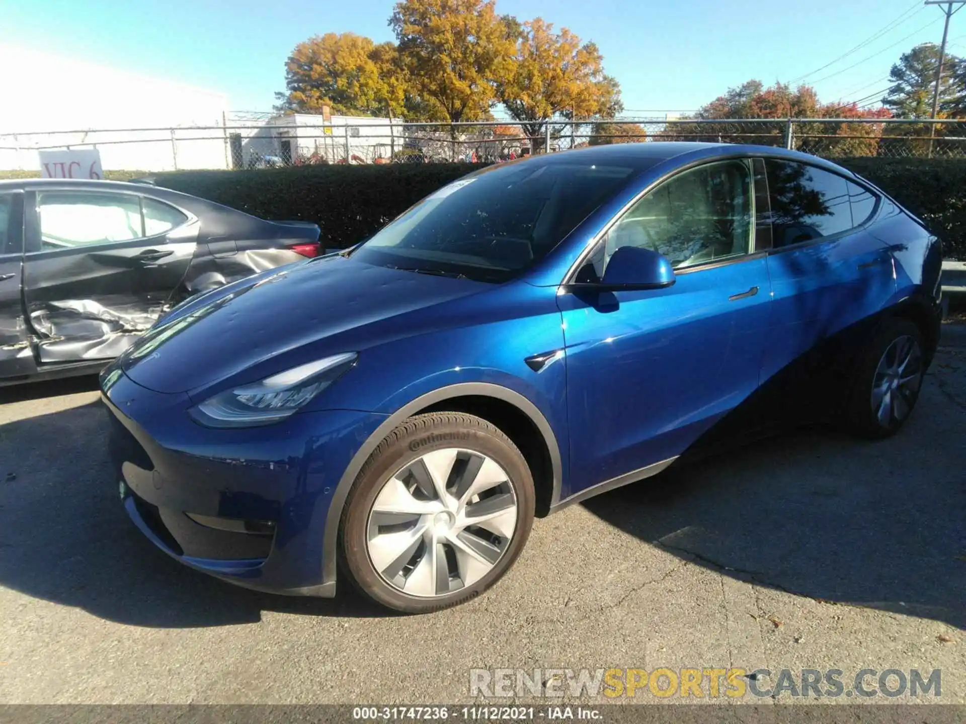 2 Photograph of a damaged car 5YJYGDEE0LF006638 TESLA MODEL Y 2020