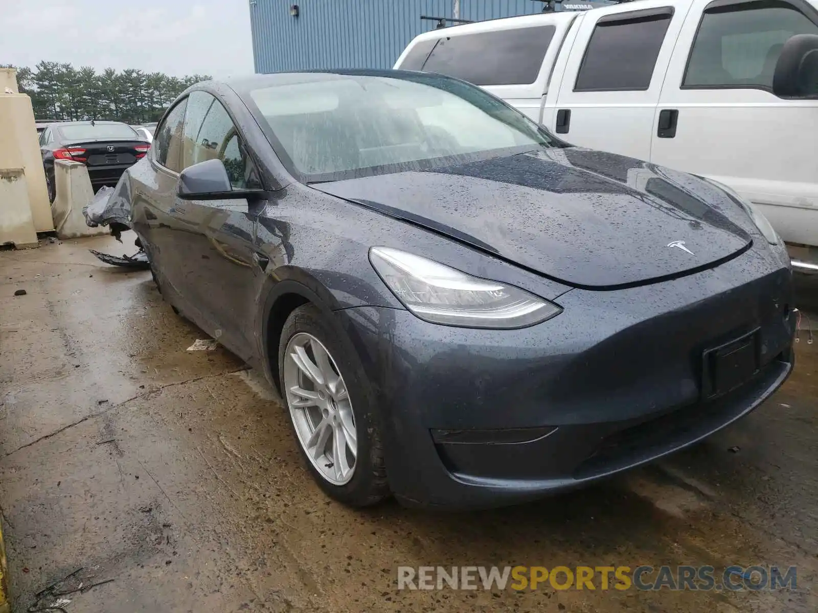 1 Photograph of a damaged car 5YJYGDEE0LF010219 TESLA MODEL Y 2020