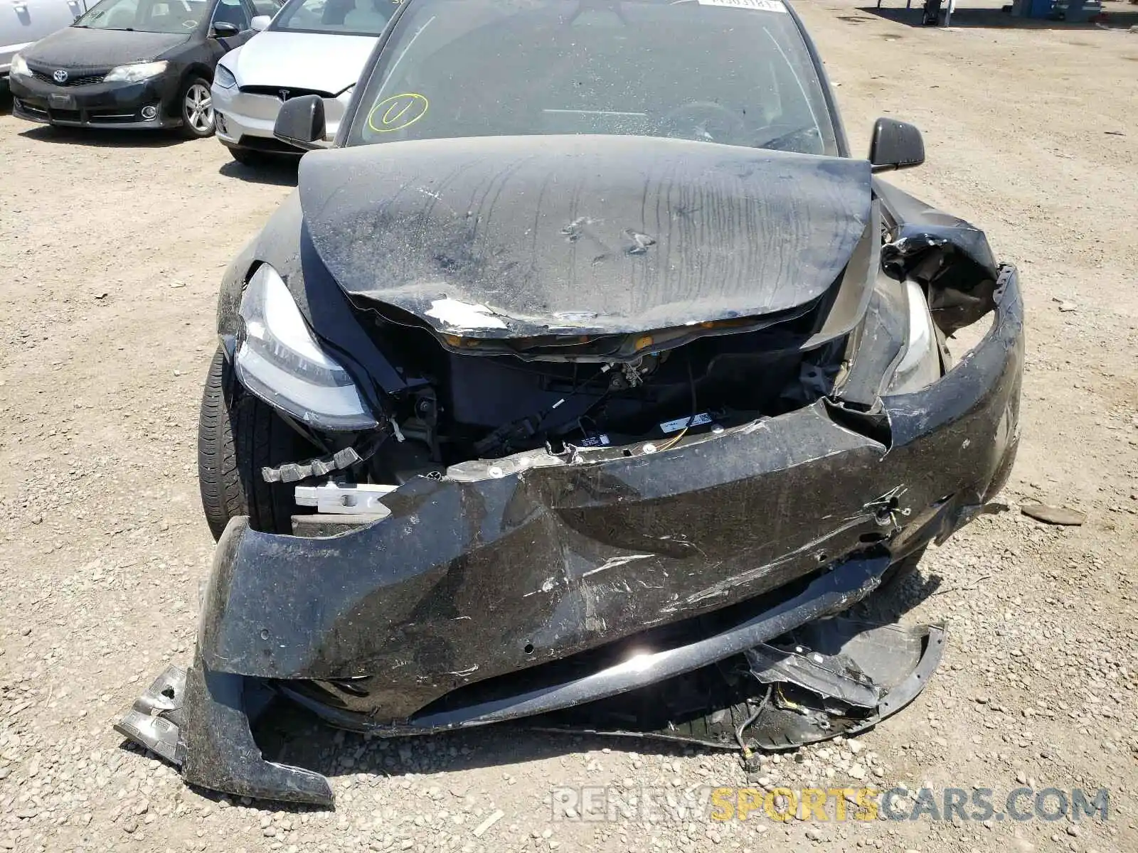 9 Photograph of a damaged car 5YJYGDEE0LF017736 TESLA MODEL Y 2020