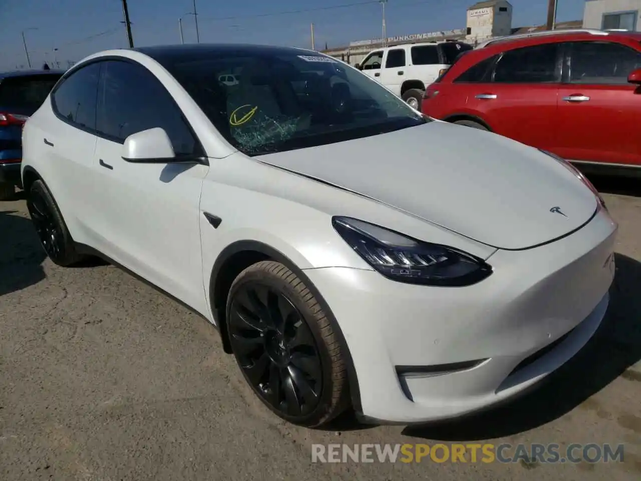 1 Photograph of a damaged car 5YJYGDEE0LF027862 TESLA MODEL Y 2020