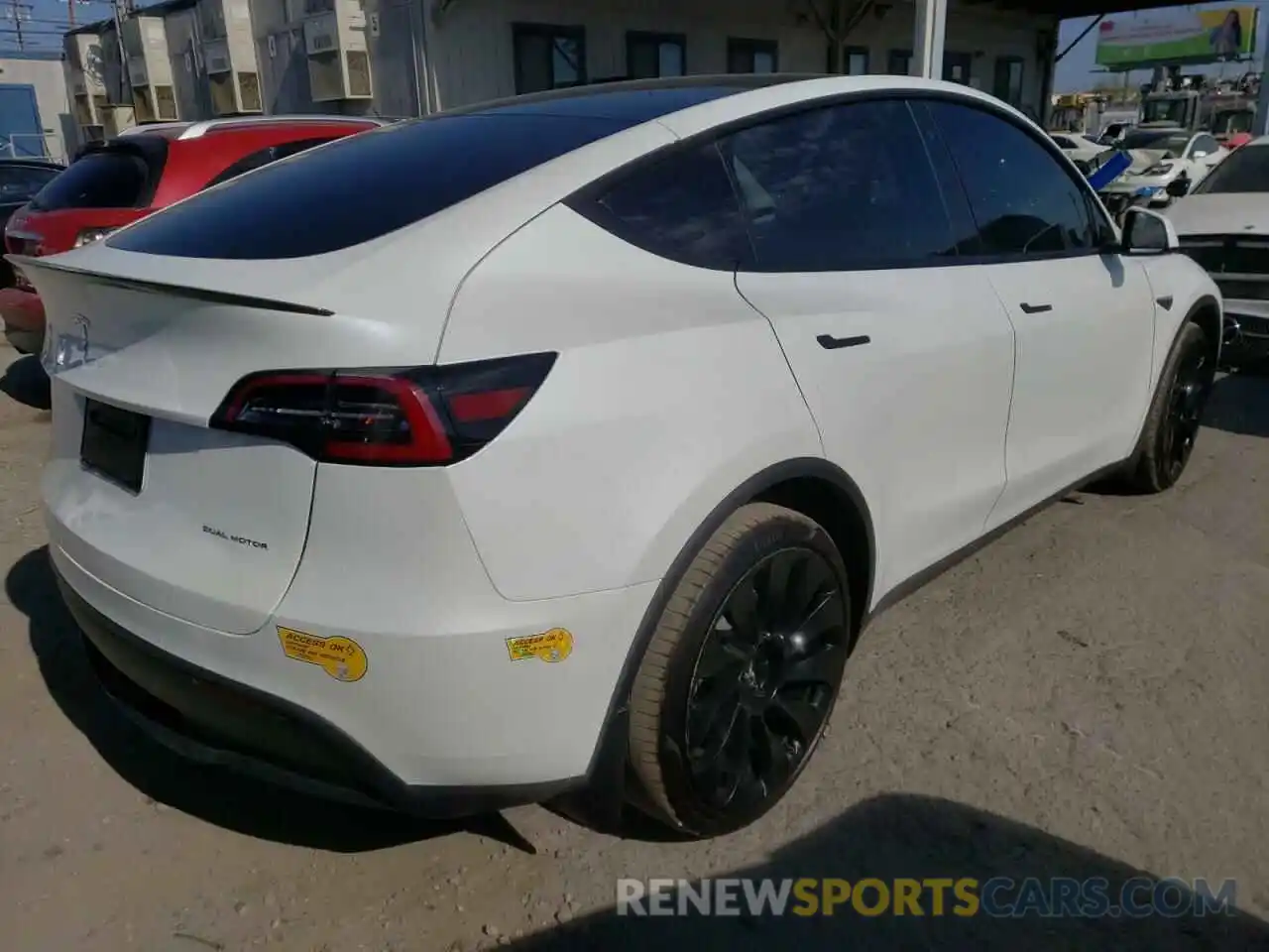 4 Photograph of a damaged car 5YJYGDEE0LF027862 TESLA MODEL Y 2020